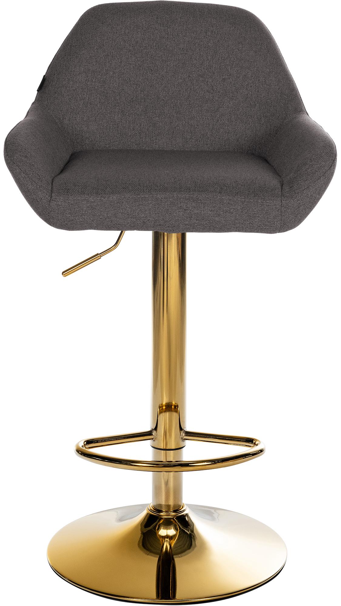 Set di 2 sgabelli da bar in tessuto Braga Gold