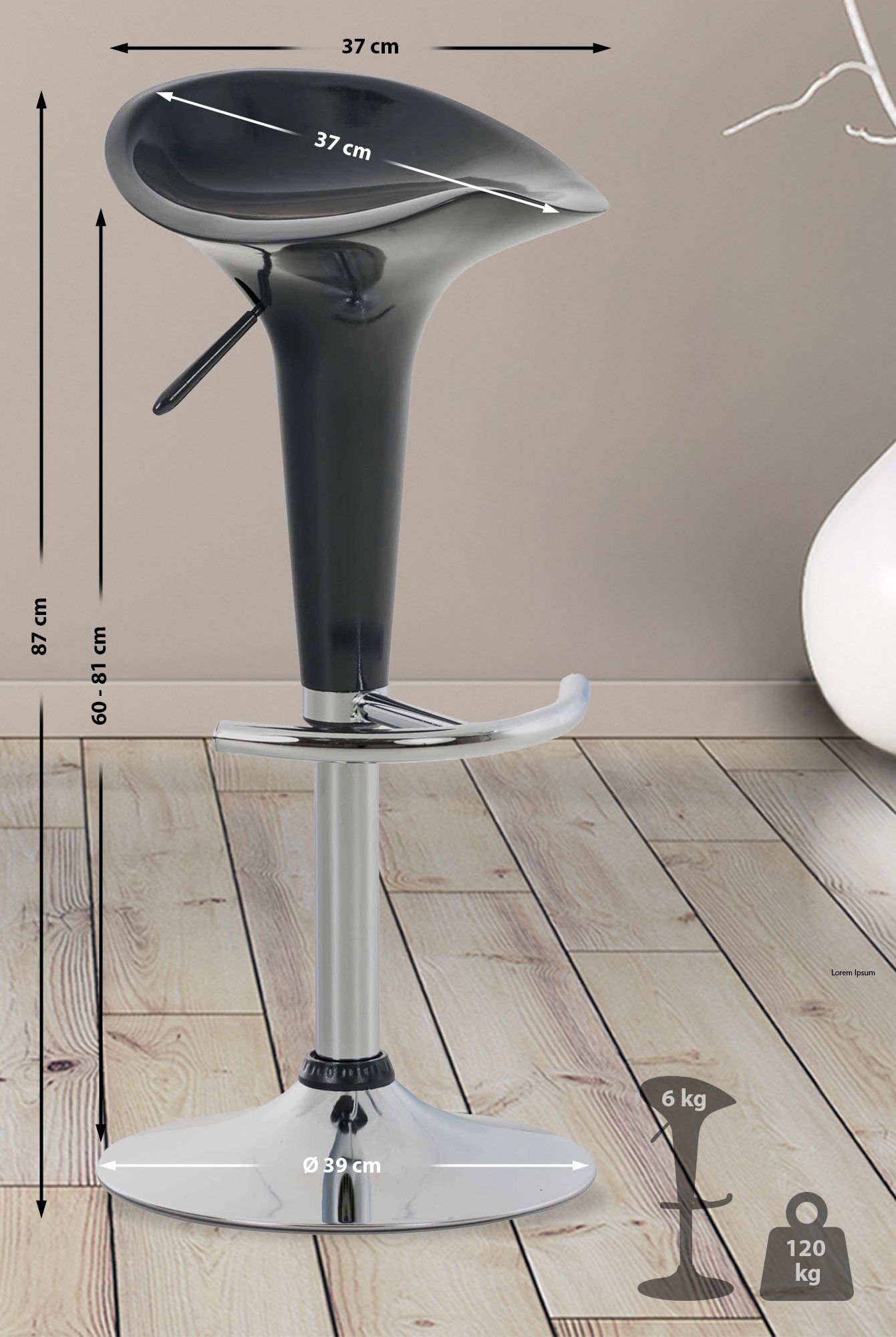 Sgabello Saddle