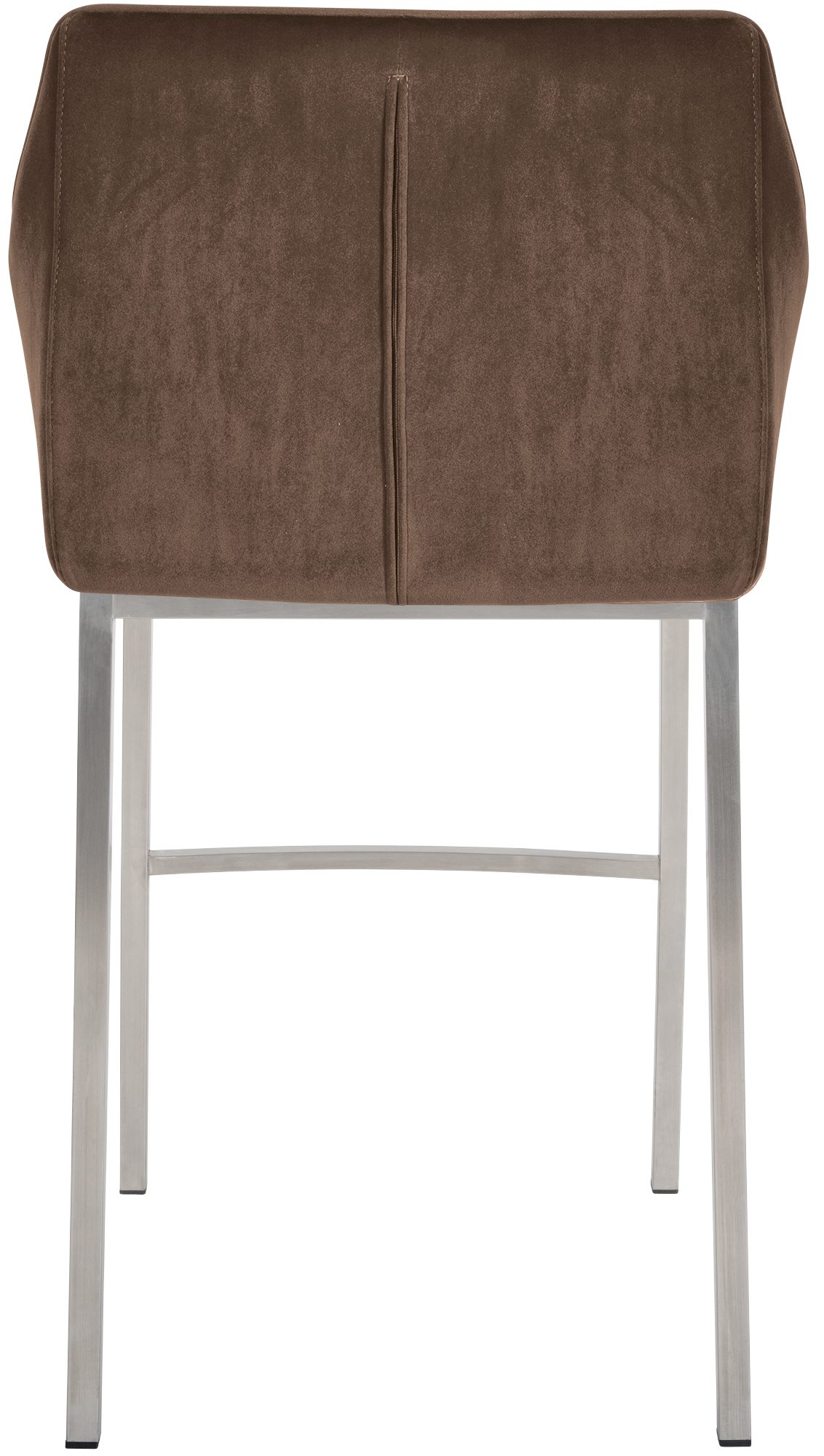 Set di 2 sgabelli bar Damaso in velluto con base a quattro gambe