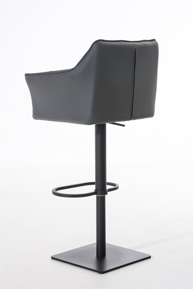 Sgabello da bar Damaso con rivestimento in similpelle