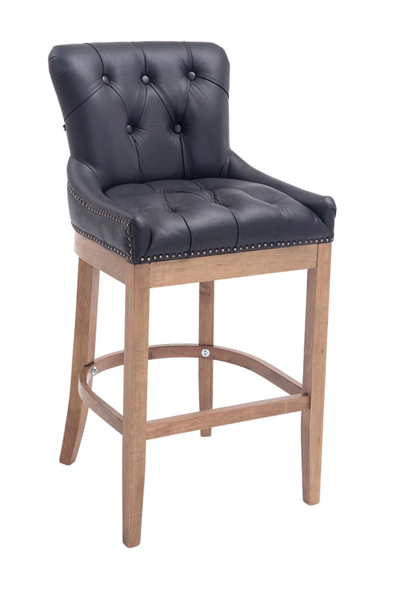 Set 2 sgabelli Lakewood in vera pelle