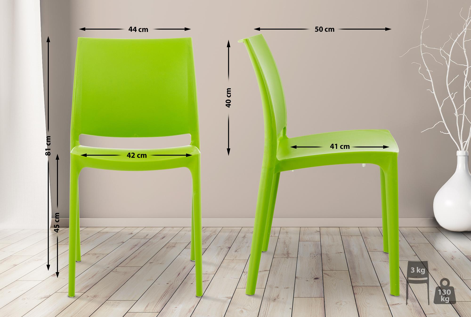 Sedia outdoor Maya impilabile