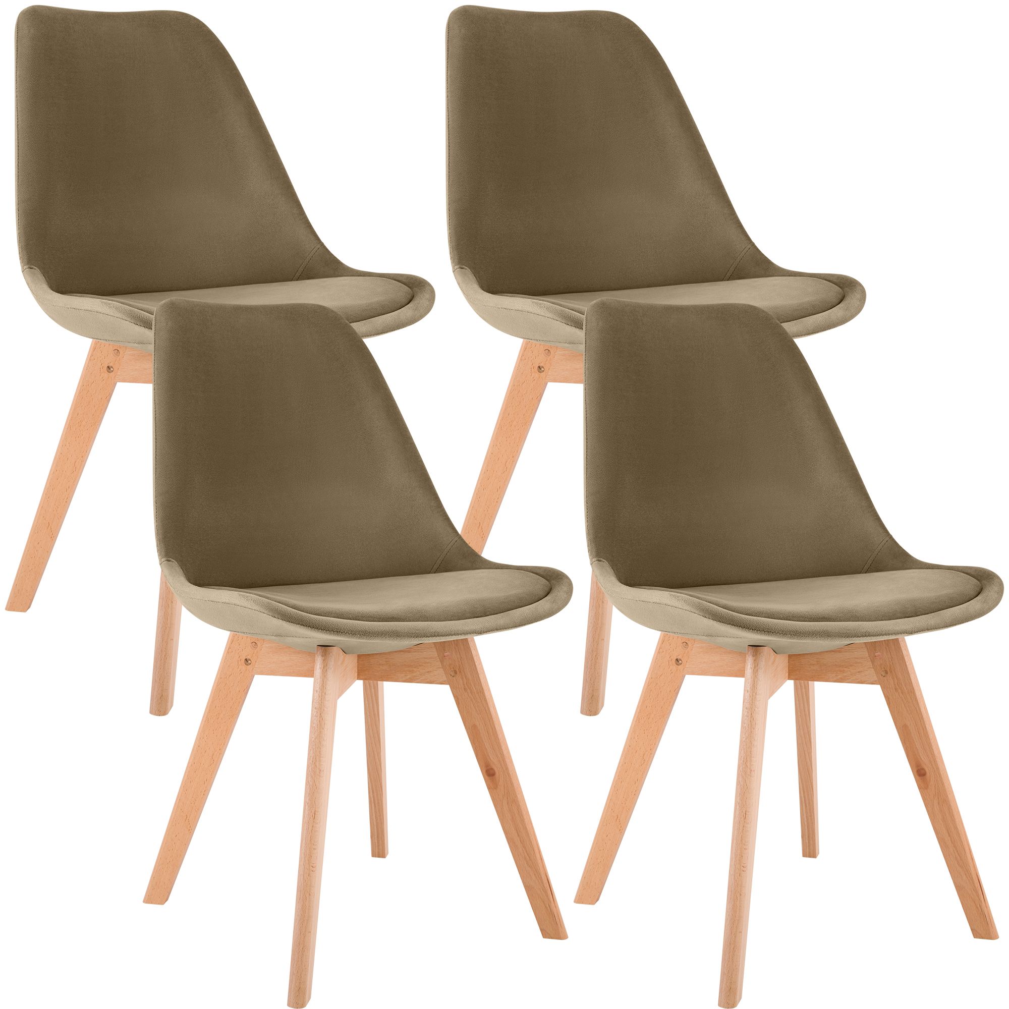 Set 4 sedie da pranzo Linares eleganti e confortevoli per ogni ambiente