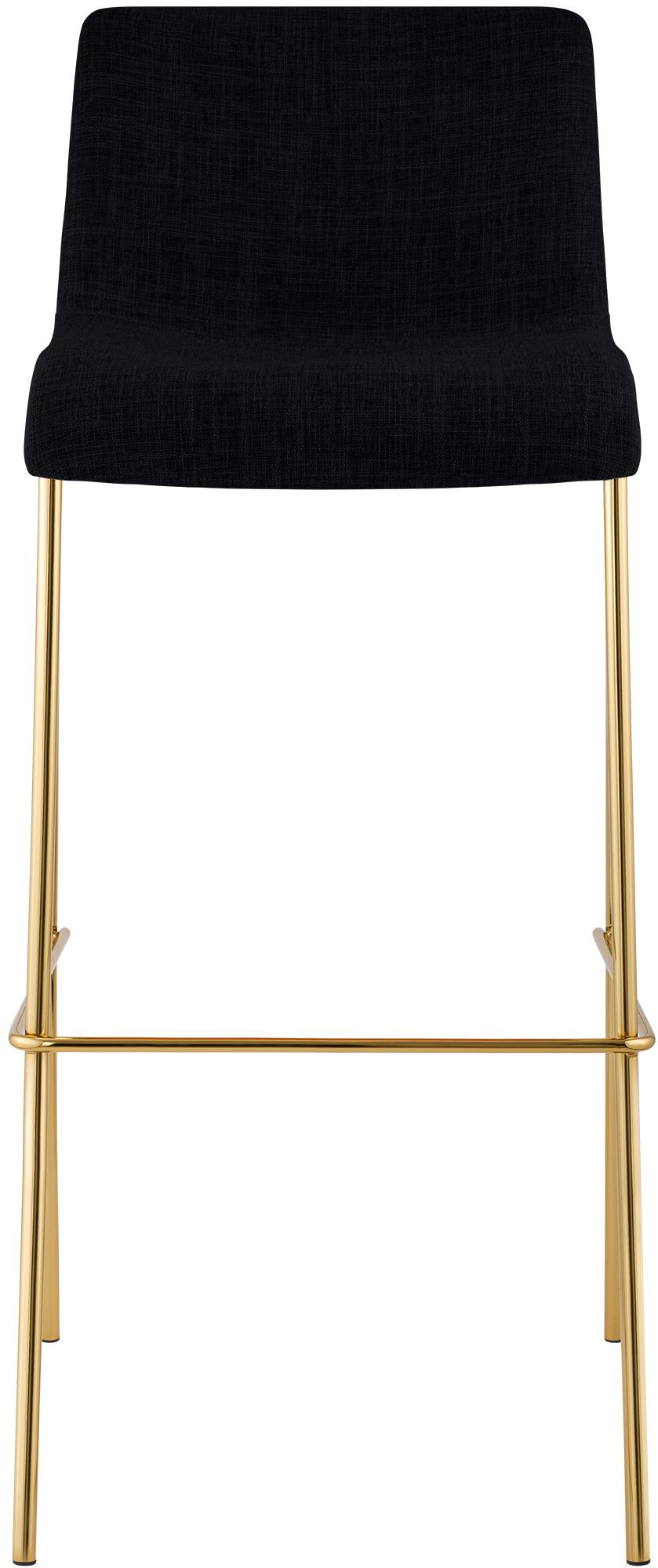 Sgabello Bar Hover Tessuto Base a Quattro Gambe Effetto Oro