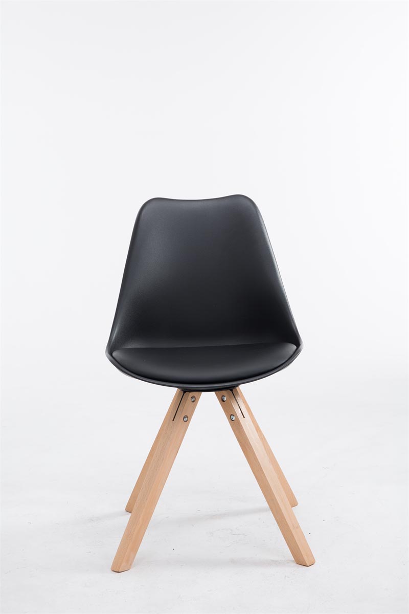 Sedia Toulouse in similpelle gambe quadrate