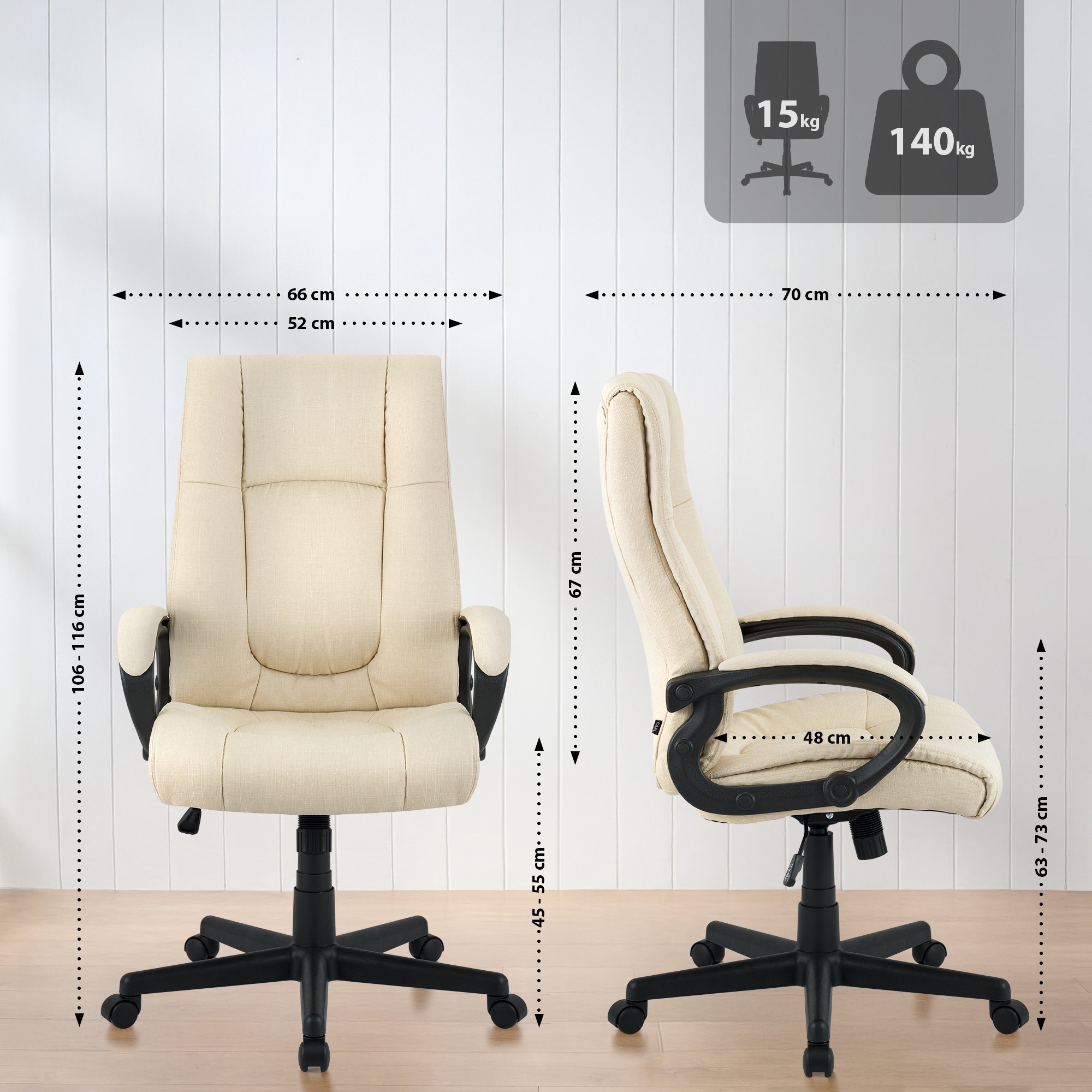 Poltrona Ufficio XL Sparta Tessuto