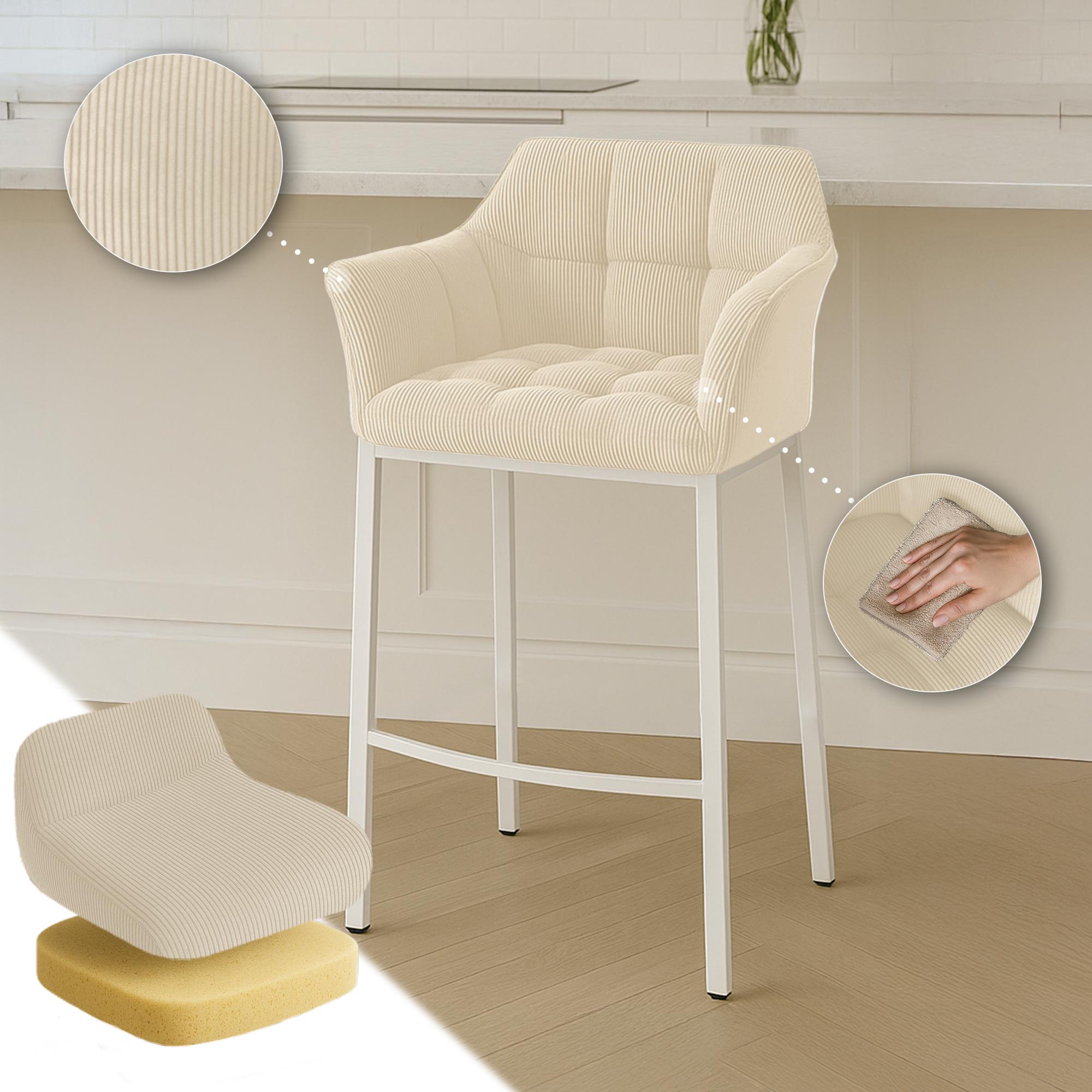 Sgabello Bar Damaso con Rivestimento In Corda e Base a Quattro Gambe