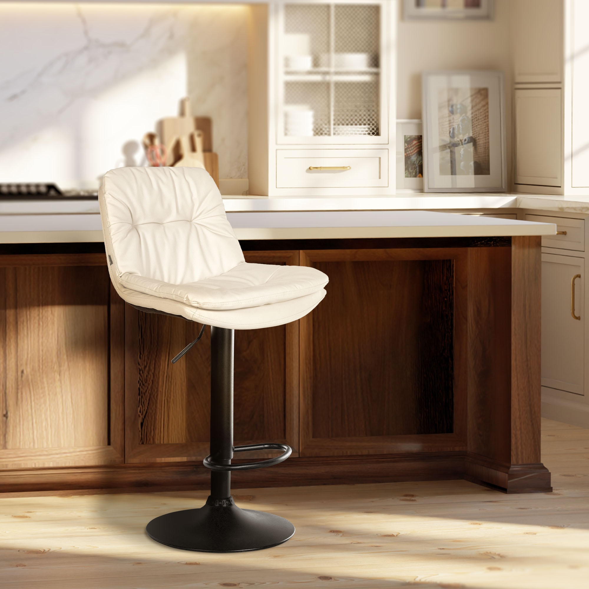 Sgabello da bar in similpelle Laurel