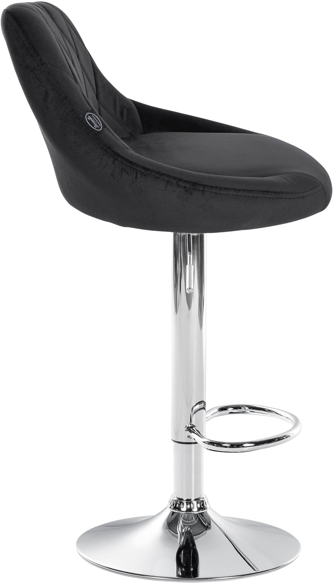 Set di 2 sgabelli da bar Lazio Velvet
