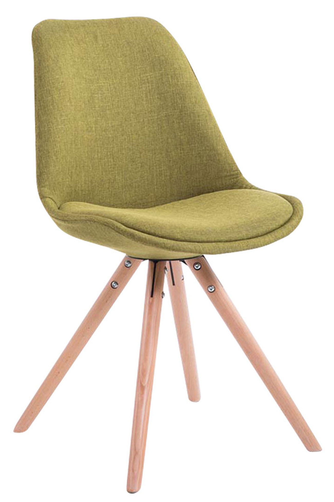 Sedia Toulouse in stoffa gambe tonde