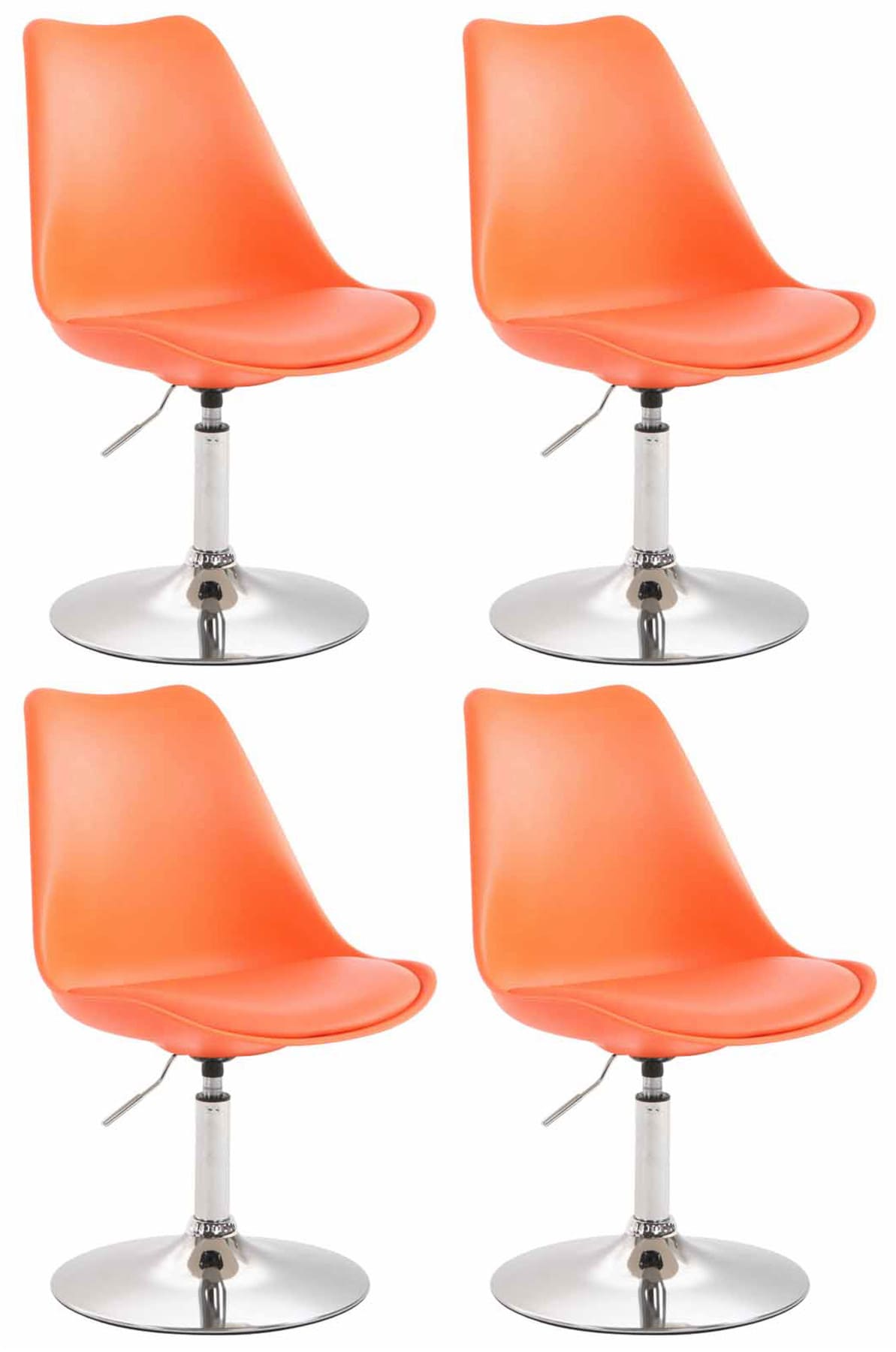 Set di 4 sedie da pranzo Maverick Plastic
