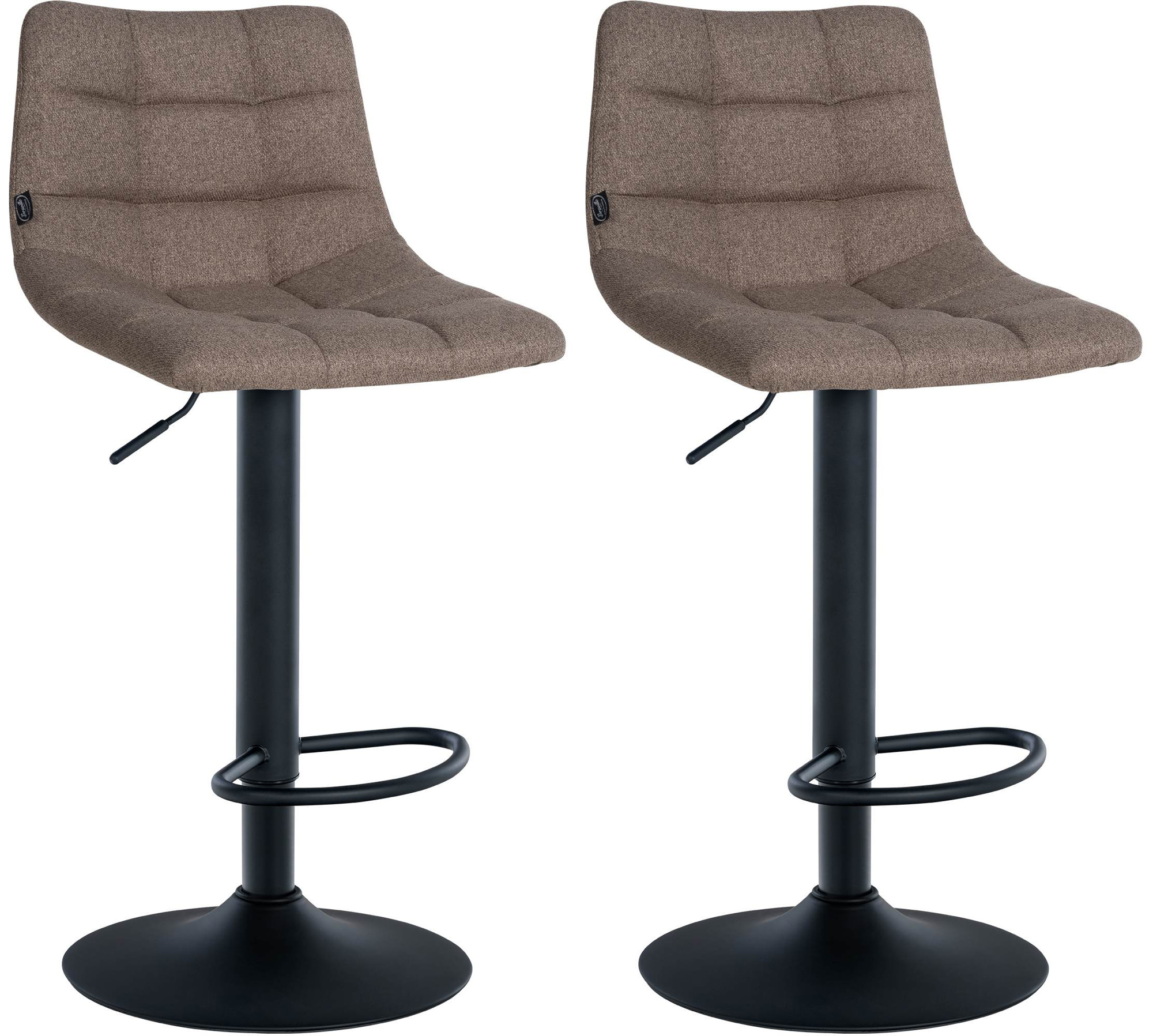 Set di 2 sgabelli da bar Jerry Fabric