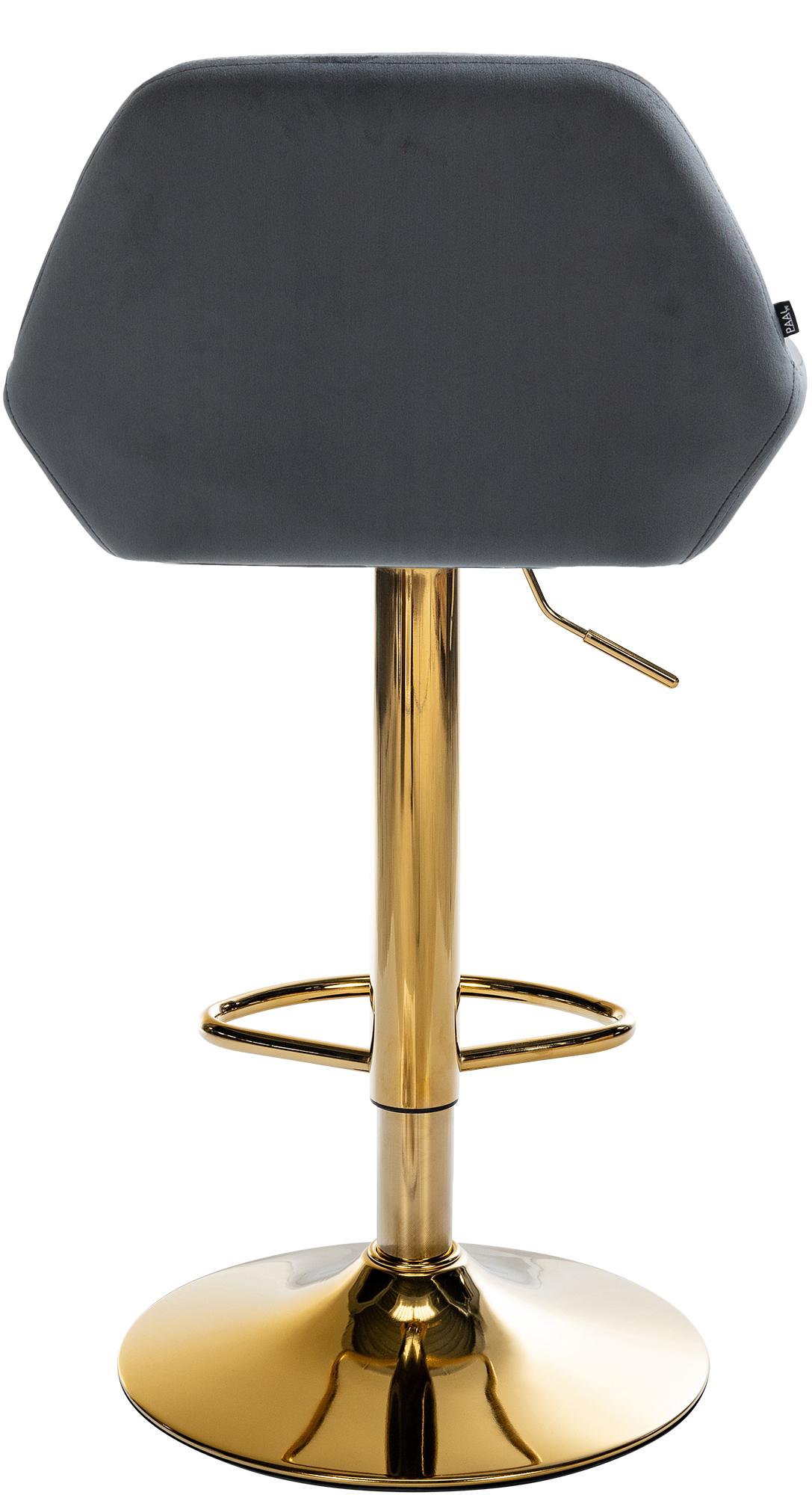 Set di 2 sgabelli da bar Braga in velluto oro