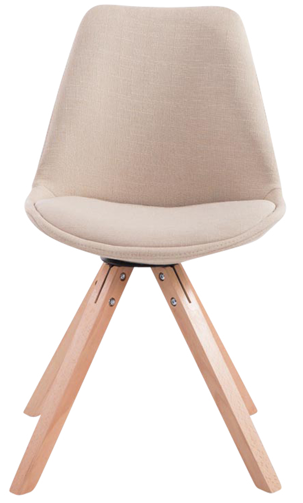 Set di 4 sedie per visitatori Toulouse Fabric Square