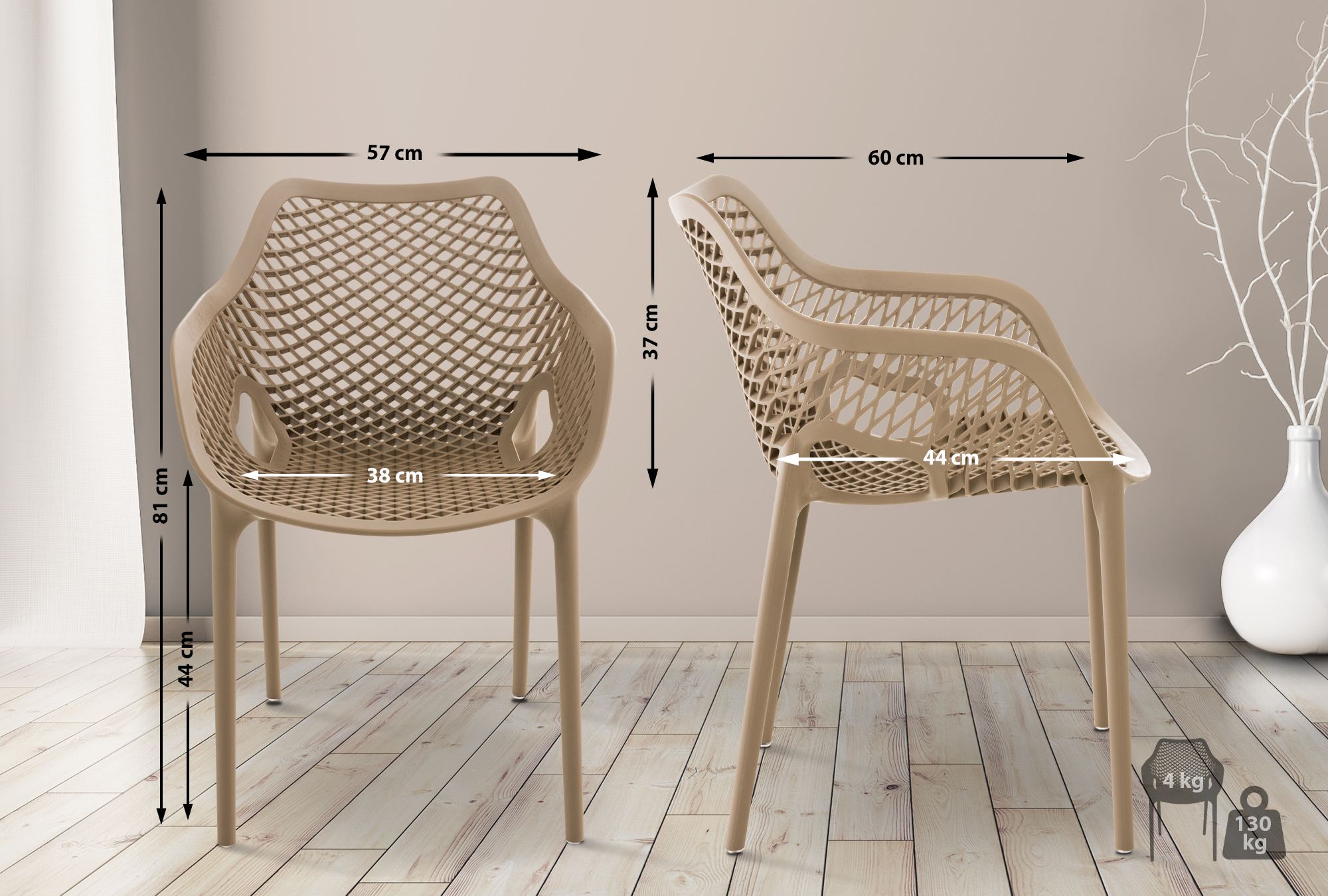 Set di 2 sedie Air XL