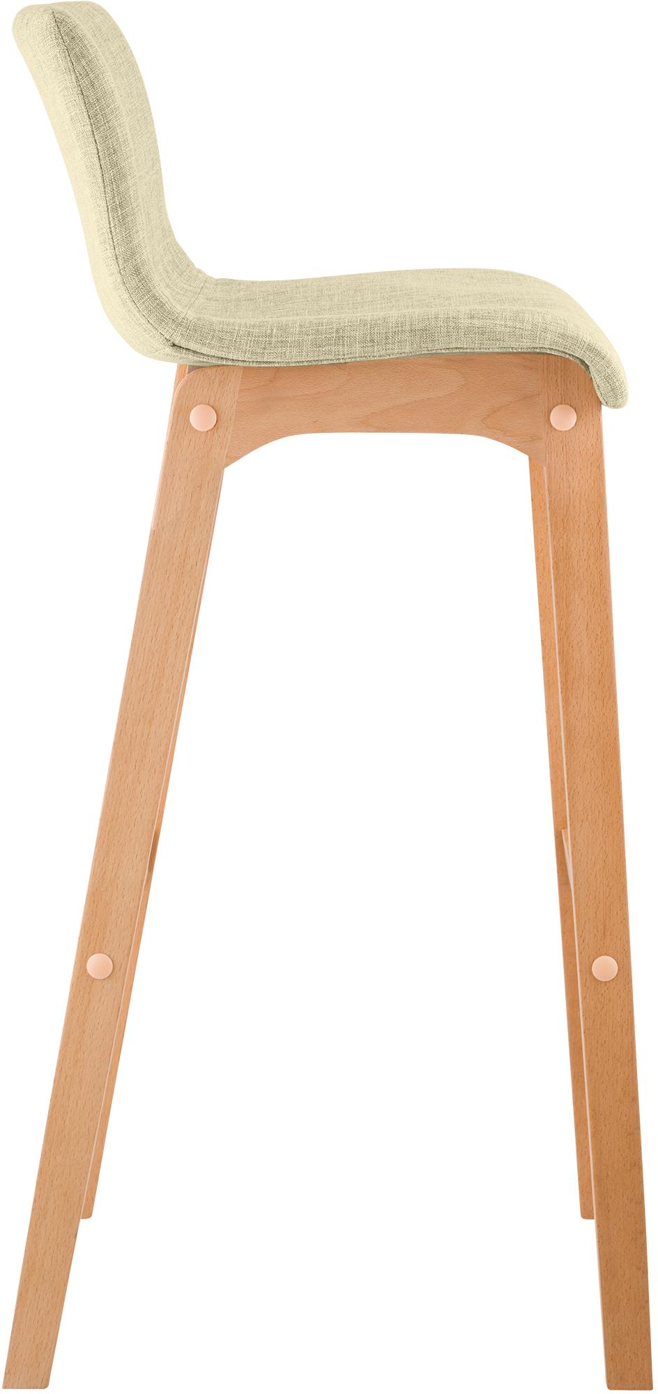 Sgabello da Bar Hover Tessuto Base a Quattro Gambe Natura