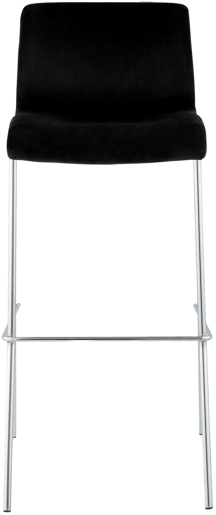 Sgabello da Bar Hover, Velluto, Gambe Cromate