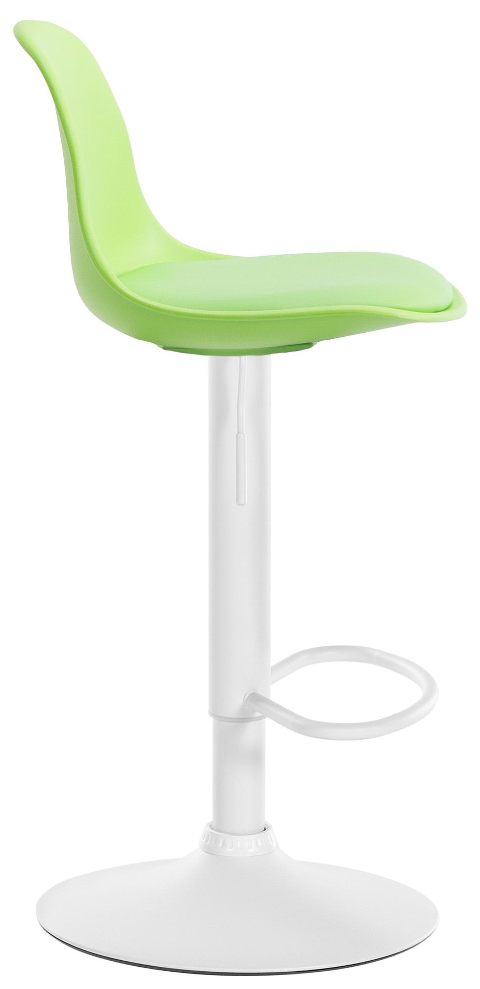 Sgabello di design KIEL in polipropilene e similpelle