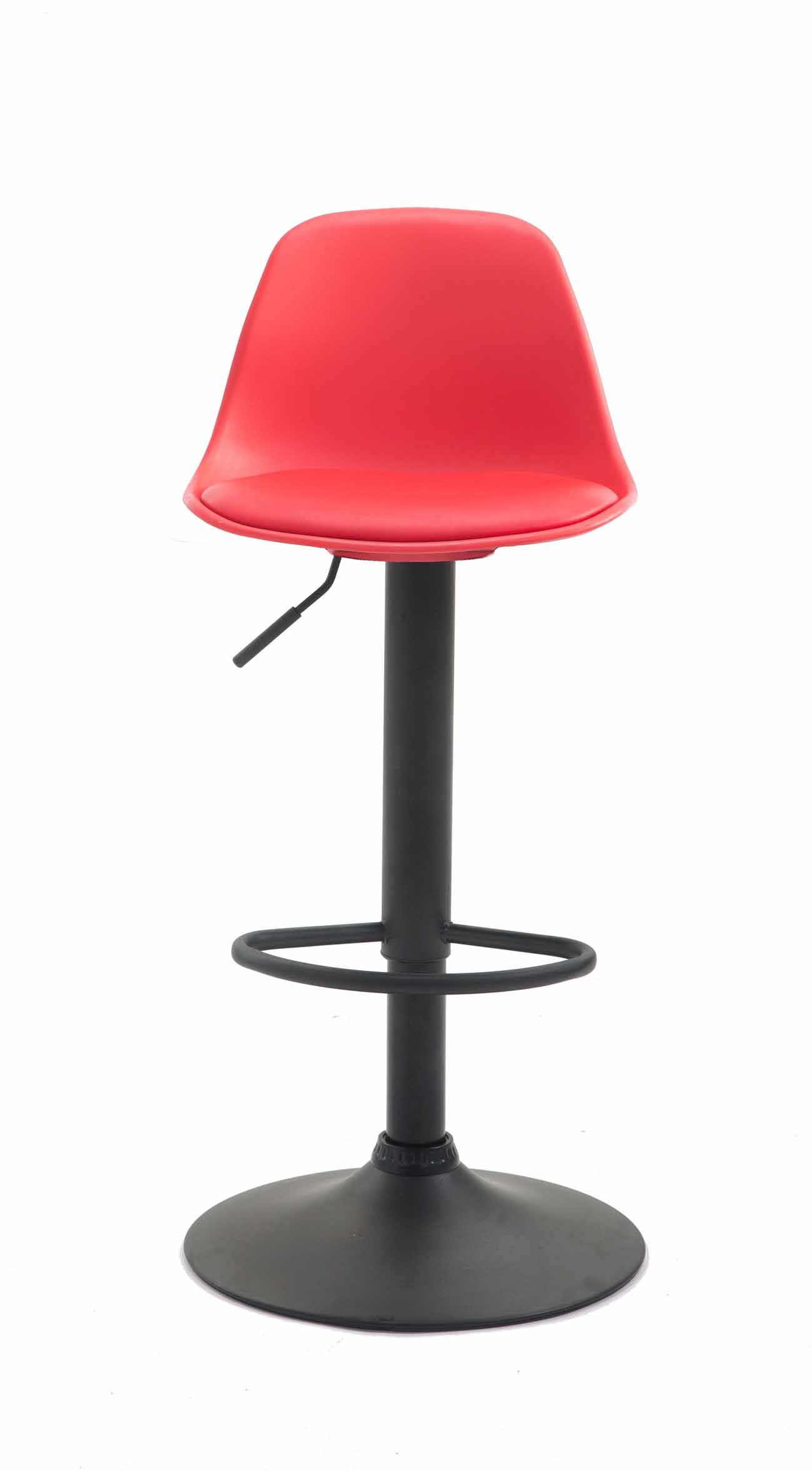 Sgabello di design KIEL in polipropilene e similpelle