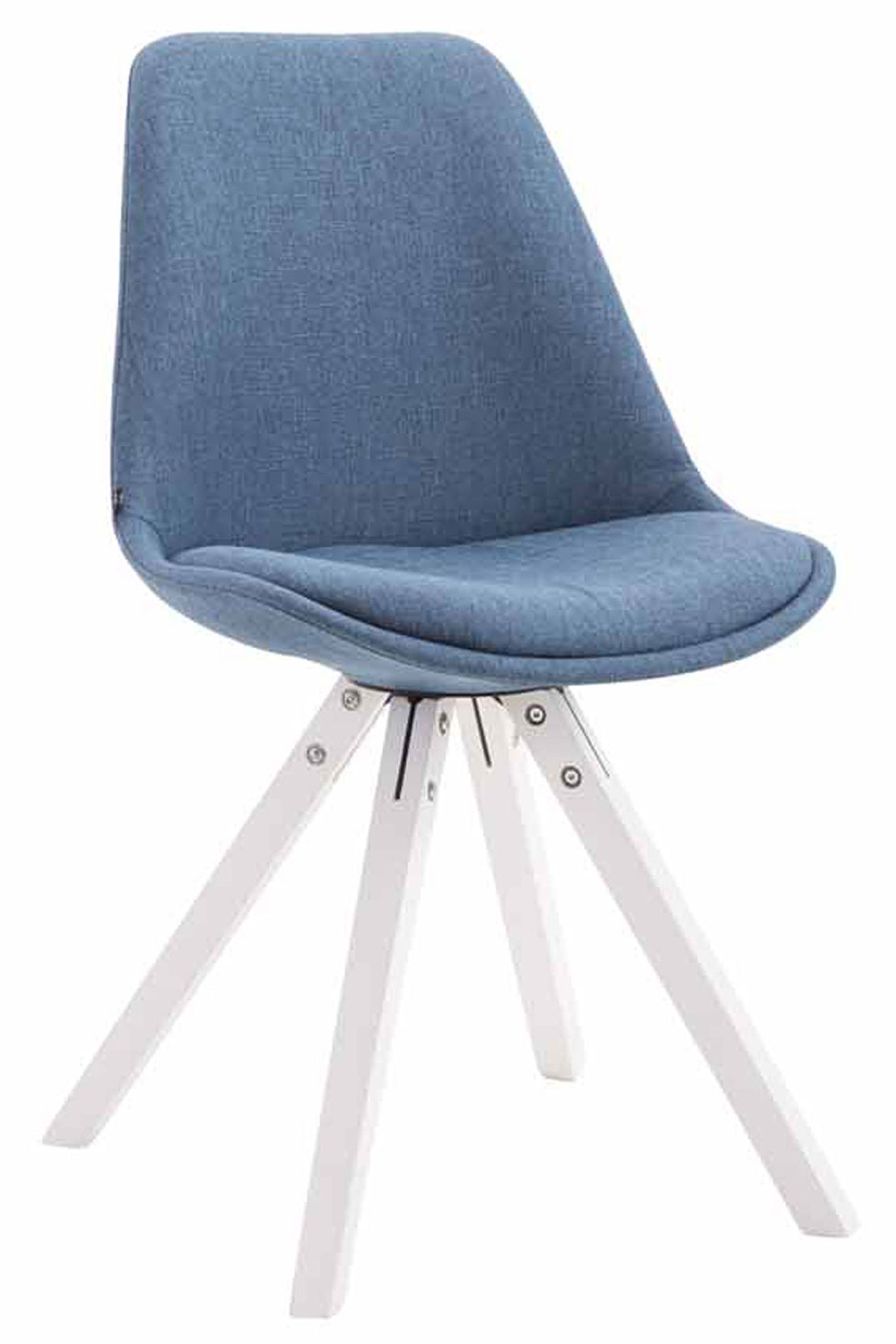 Set di 4 sedie per visitatori Toulouse Fabric Square