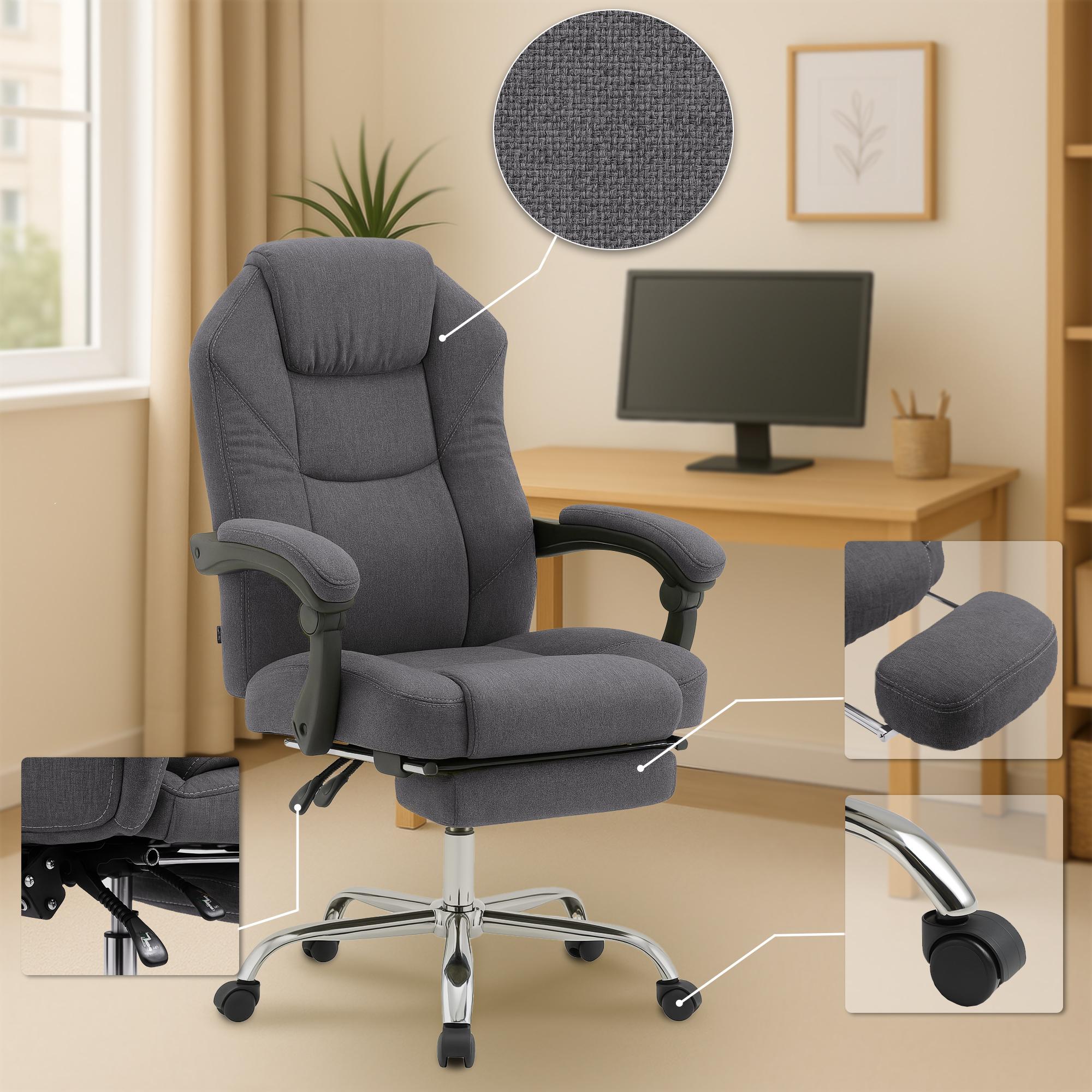 Sedia da ufficio in tessuto Castle