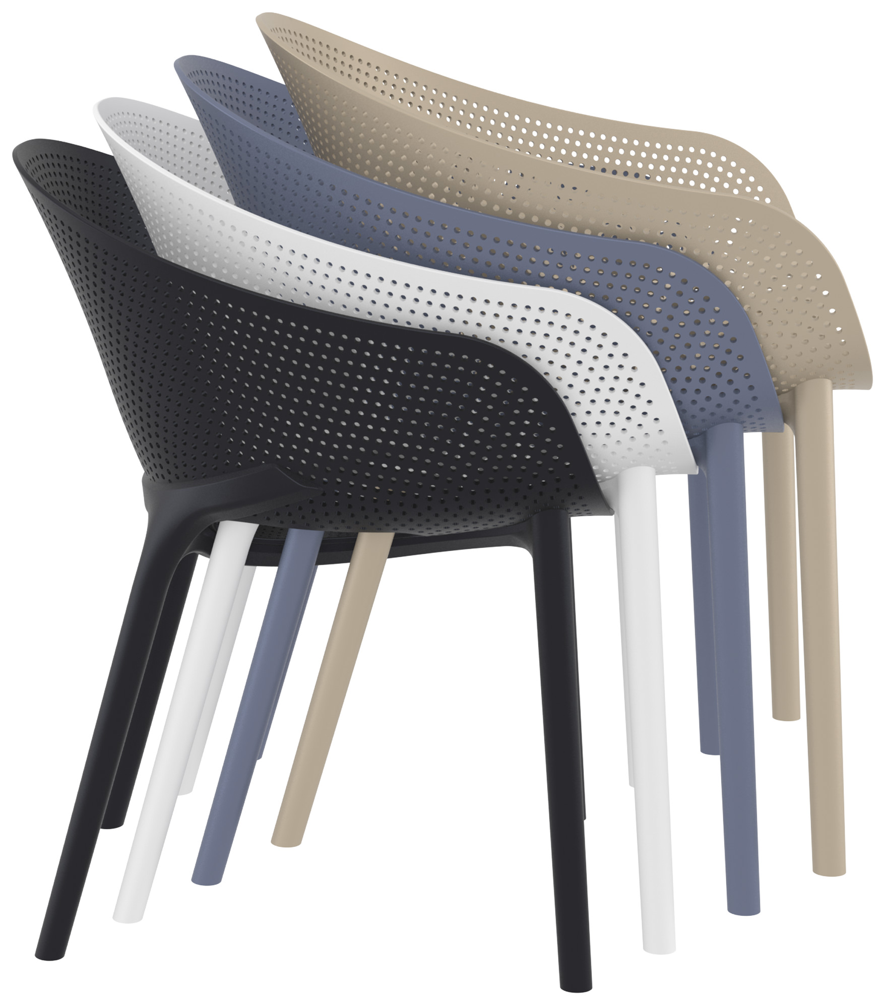 Set di 4 sedie Sky Pro