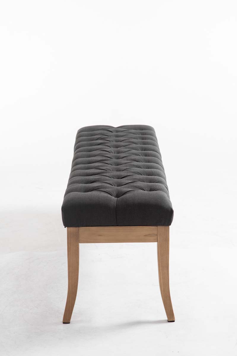 Panca design RAMSES in legno chiaro antico tessuto
