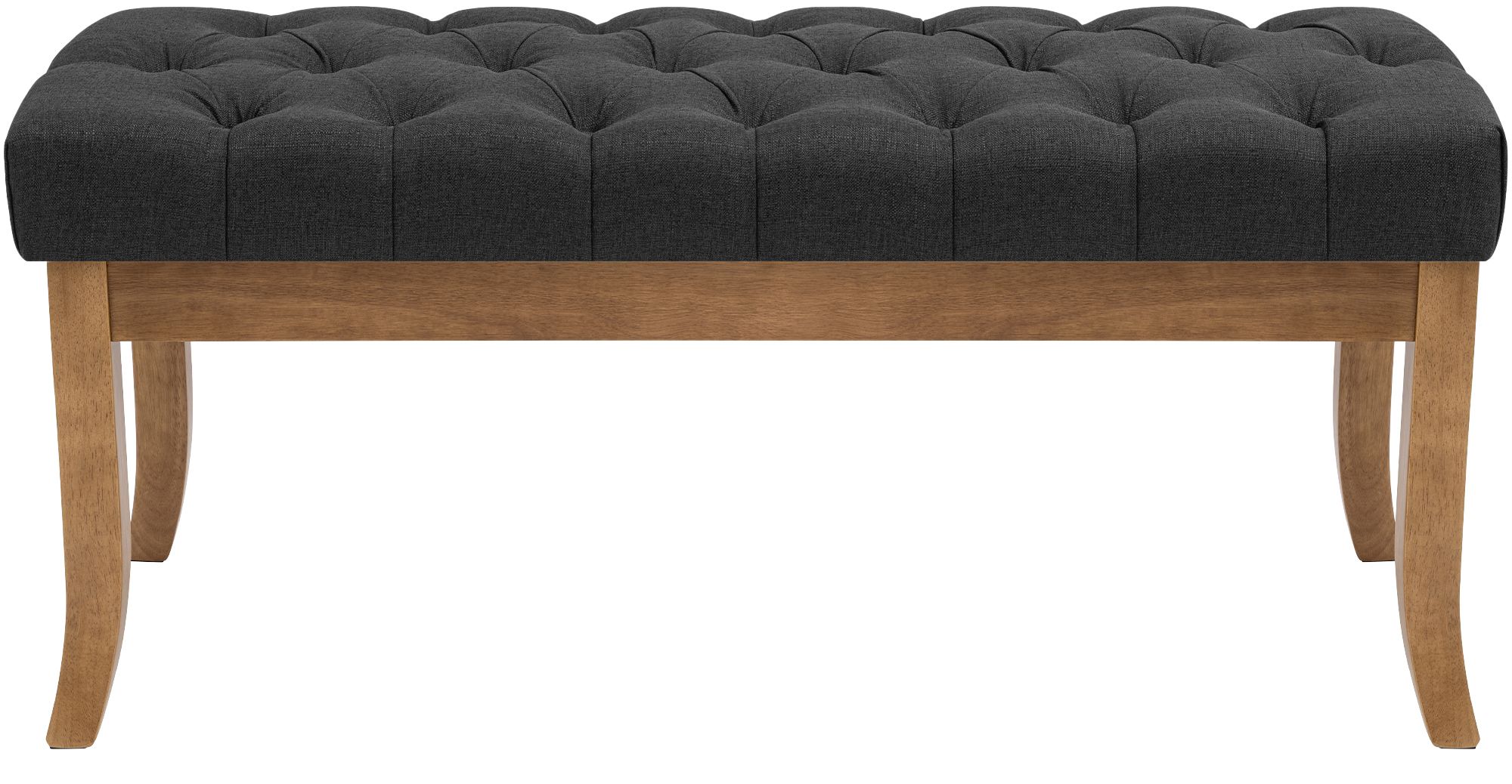 Panca design RAMSES in legno chiaro antico tessuto