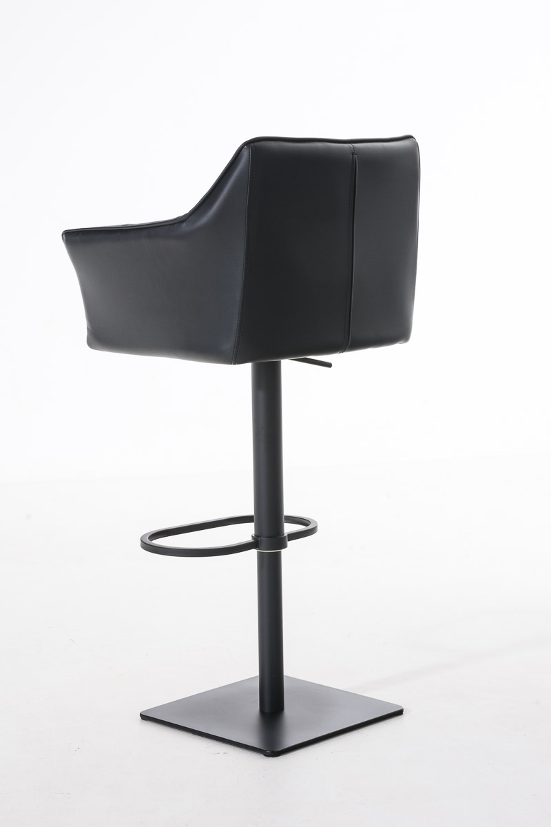 Sgabello da bar Damaso con rivestimento in similpelle
