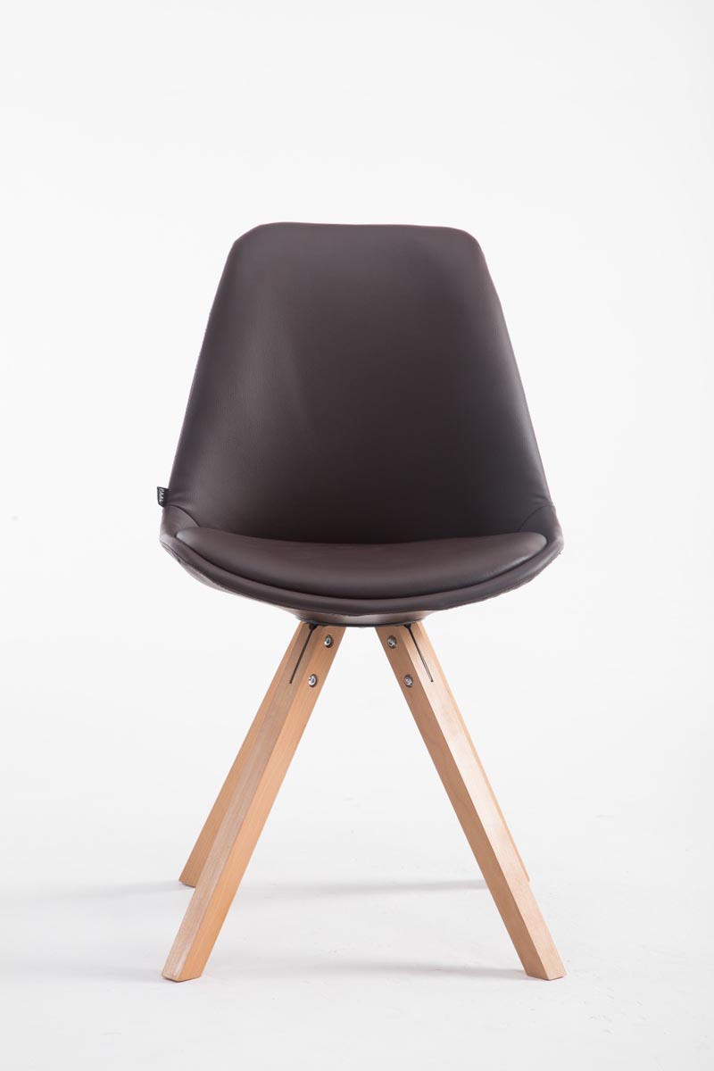 Sedia pranzo Laval in similpelle gambe quadrate