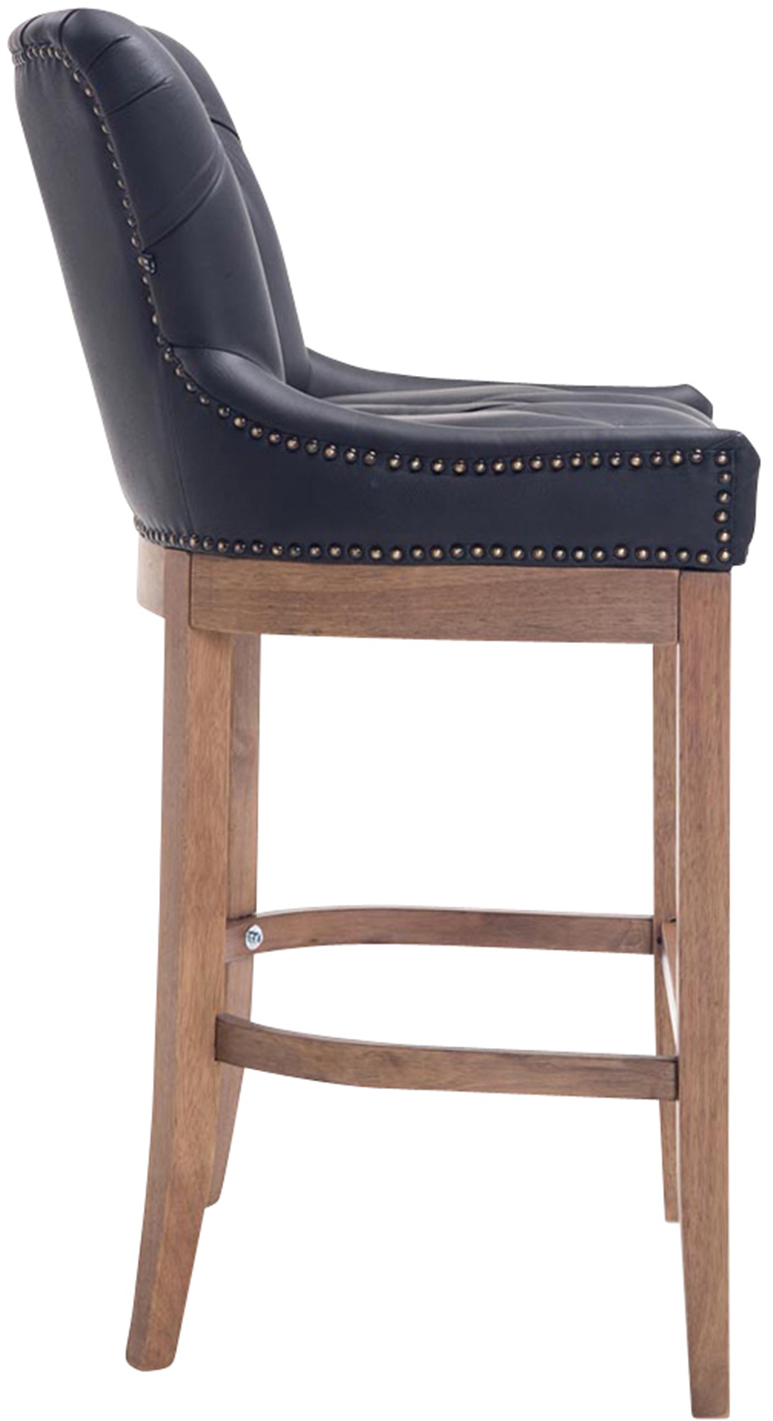 Sgabello Lakewood vera pelle antico-chiaro