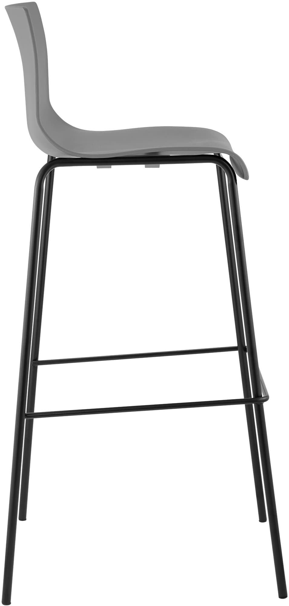 Set di 2 sgabelli da bar Hover in plastica con base a 4 gambe