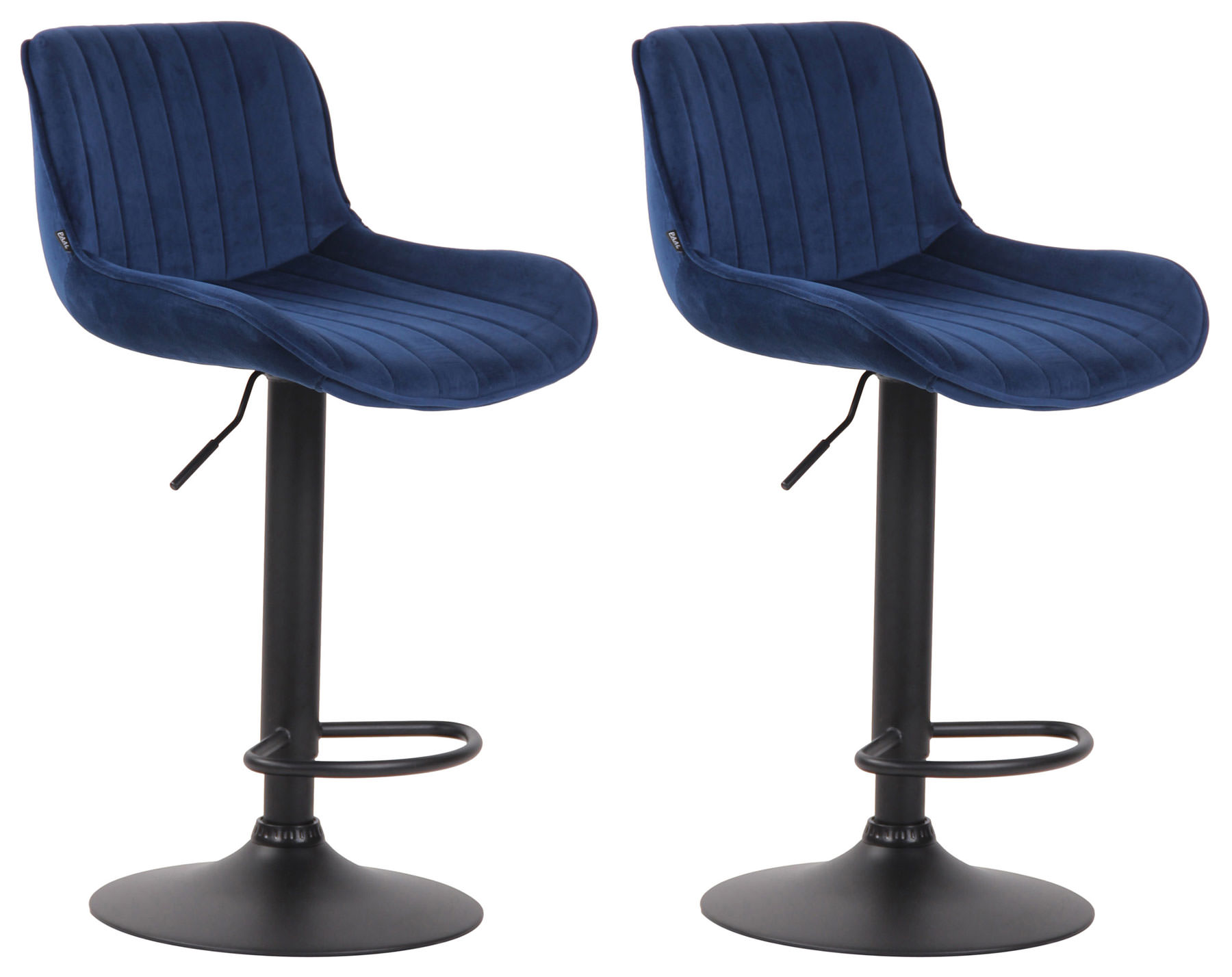 Set di 2 sgabelli da bar Lentini Velvet