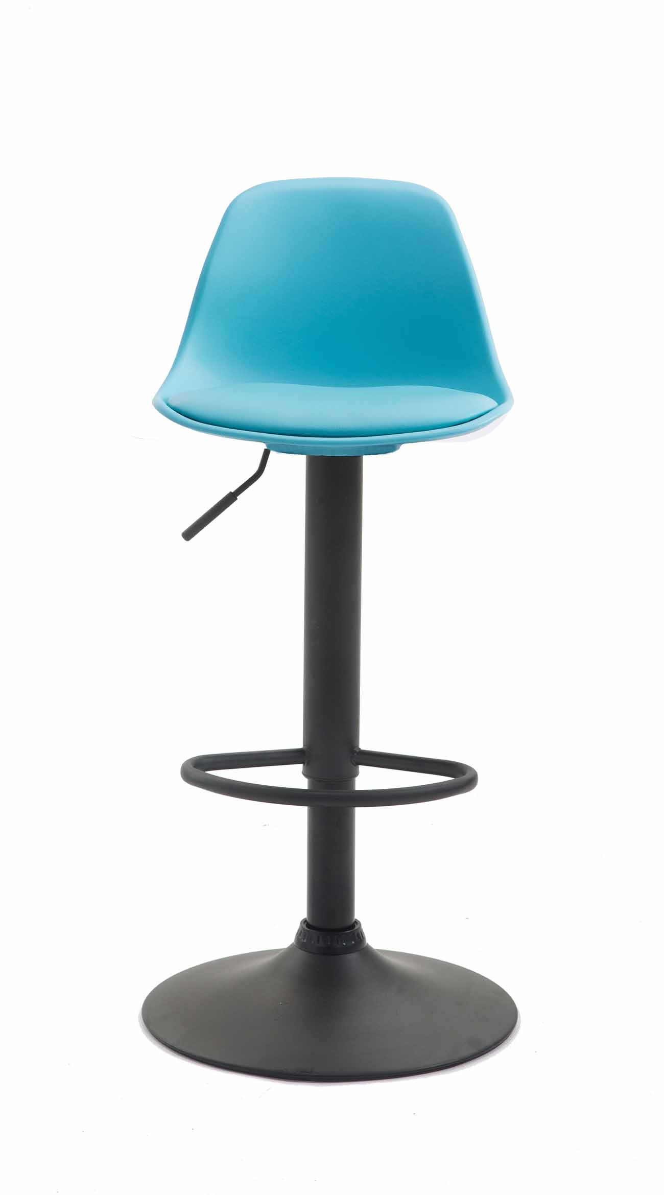 Sgabello di design KIEL in polipropilene e similpelle