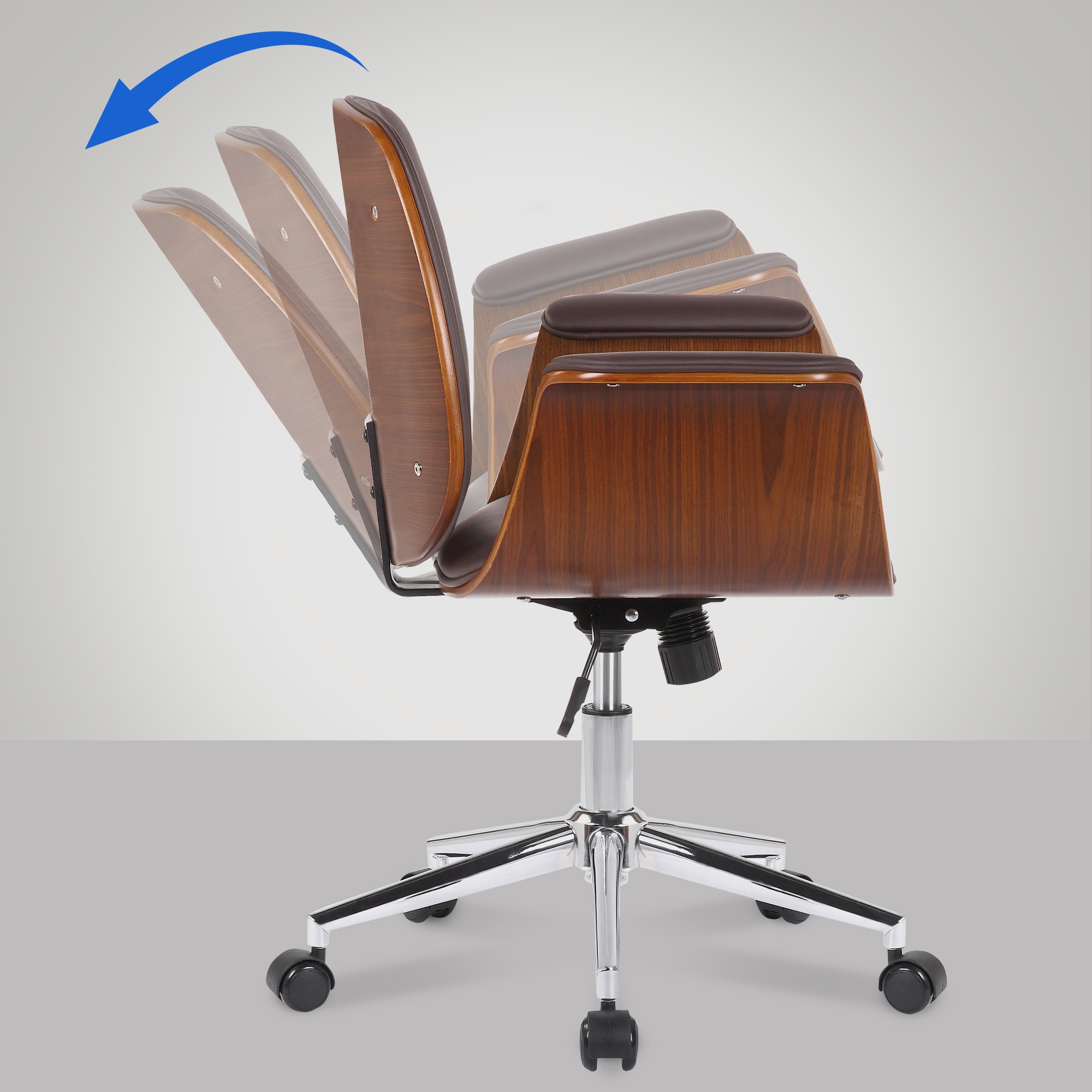 Sedia ufficio Kemberg in similpelle