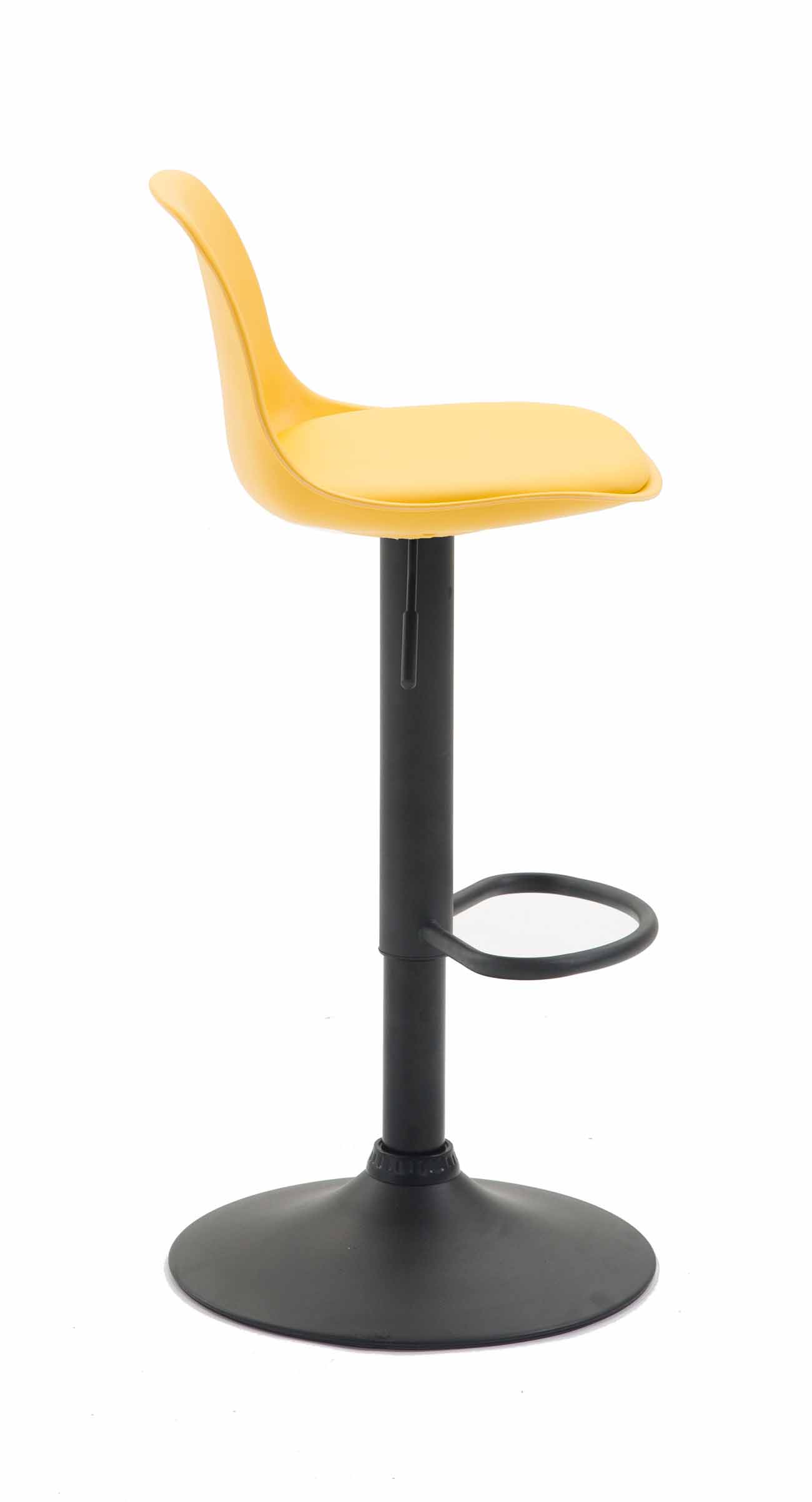 Sgabello di design KIEL in polipropilene e similpelle