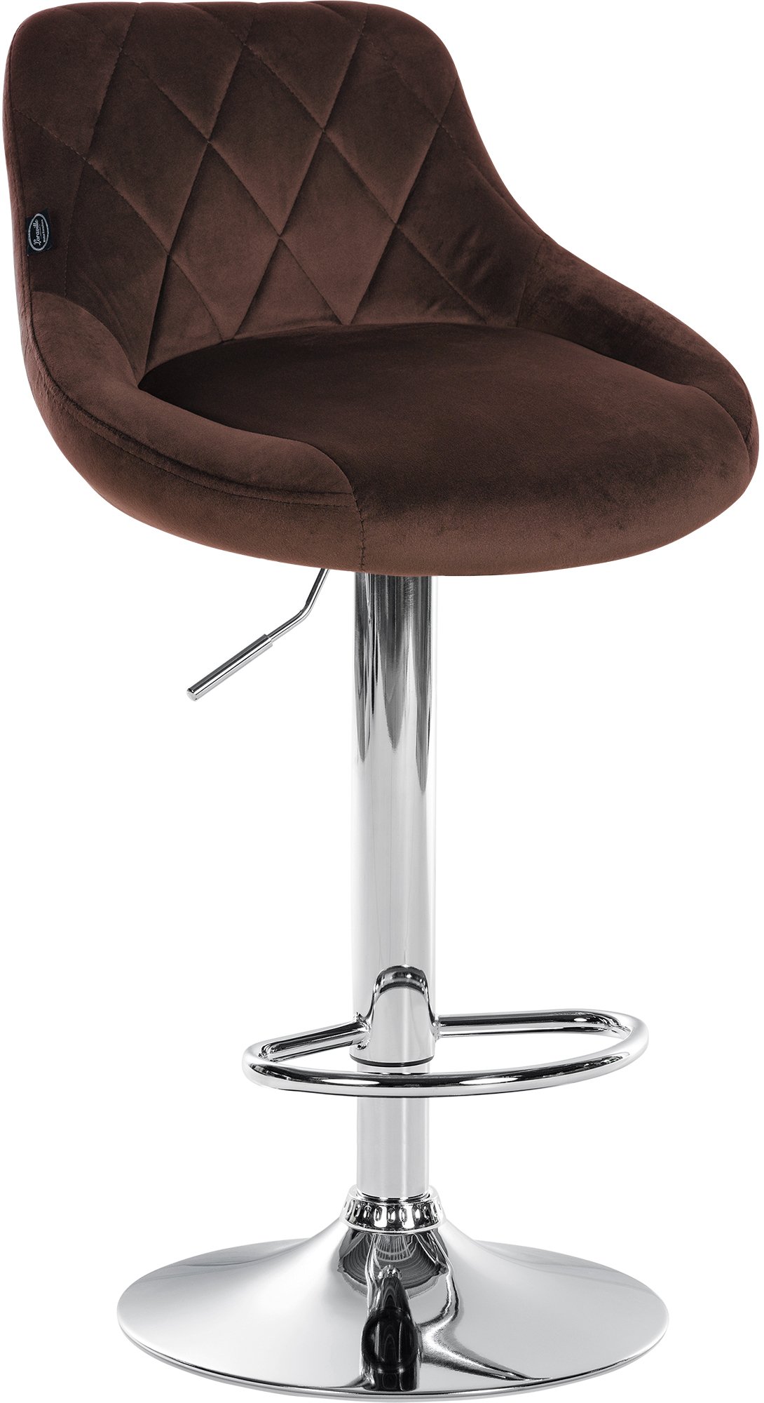 Set di 2 sgabelli da bar Lazio Velvet