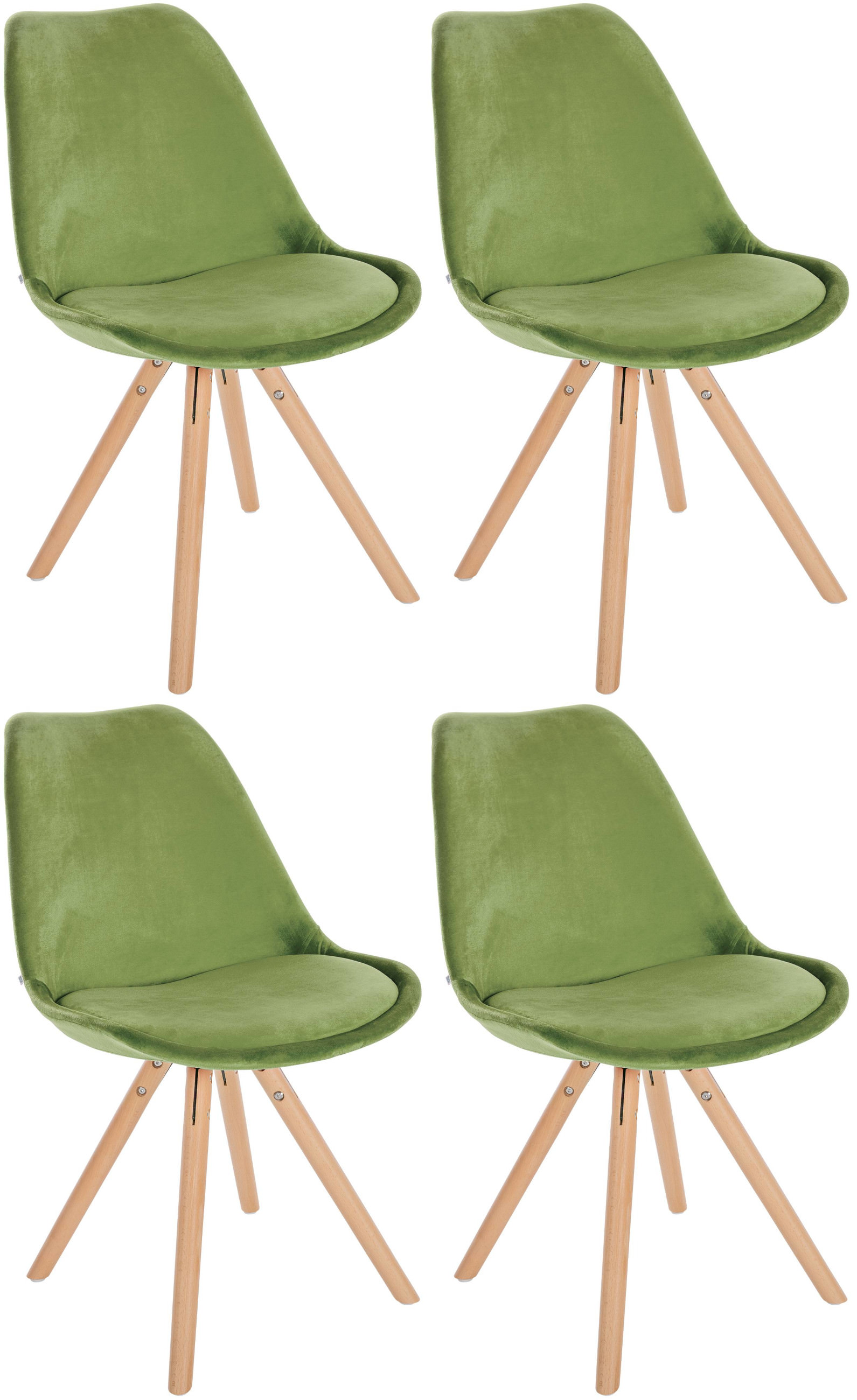 Set di 4 sedie Sofia Velvet