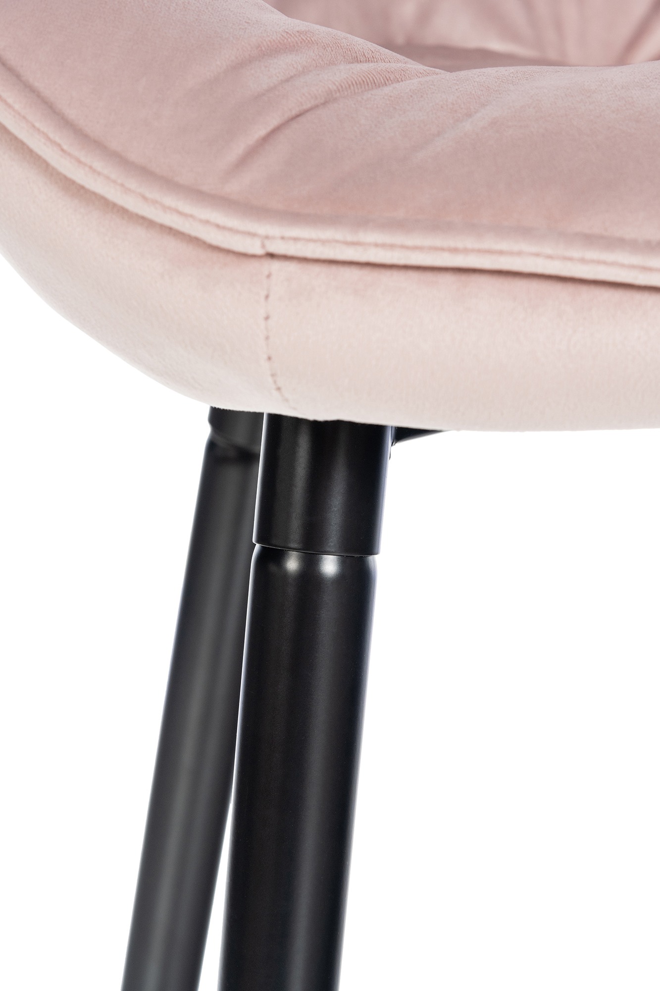 Sgabello da bar Gibson in velluto altezza seduta 76 cm