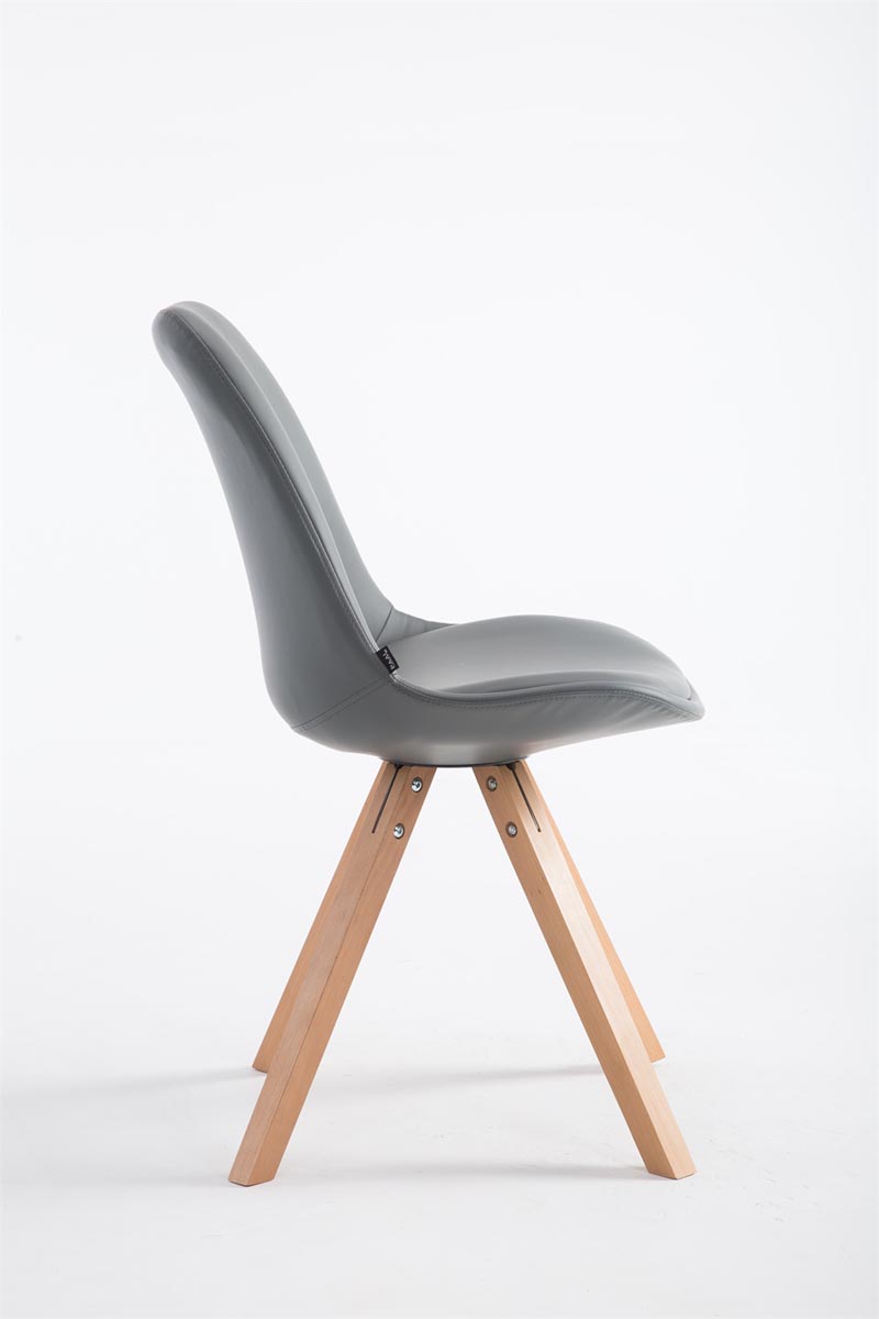 Sedia pranzo Laval in similpelle gambe quadrate