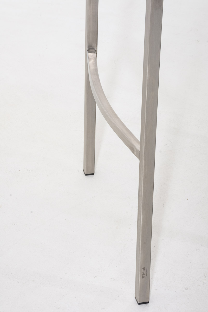 Sgabello da Bar Damaso in Similpelle con Base a Quattro Gambe