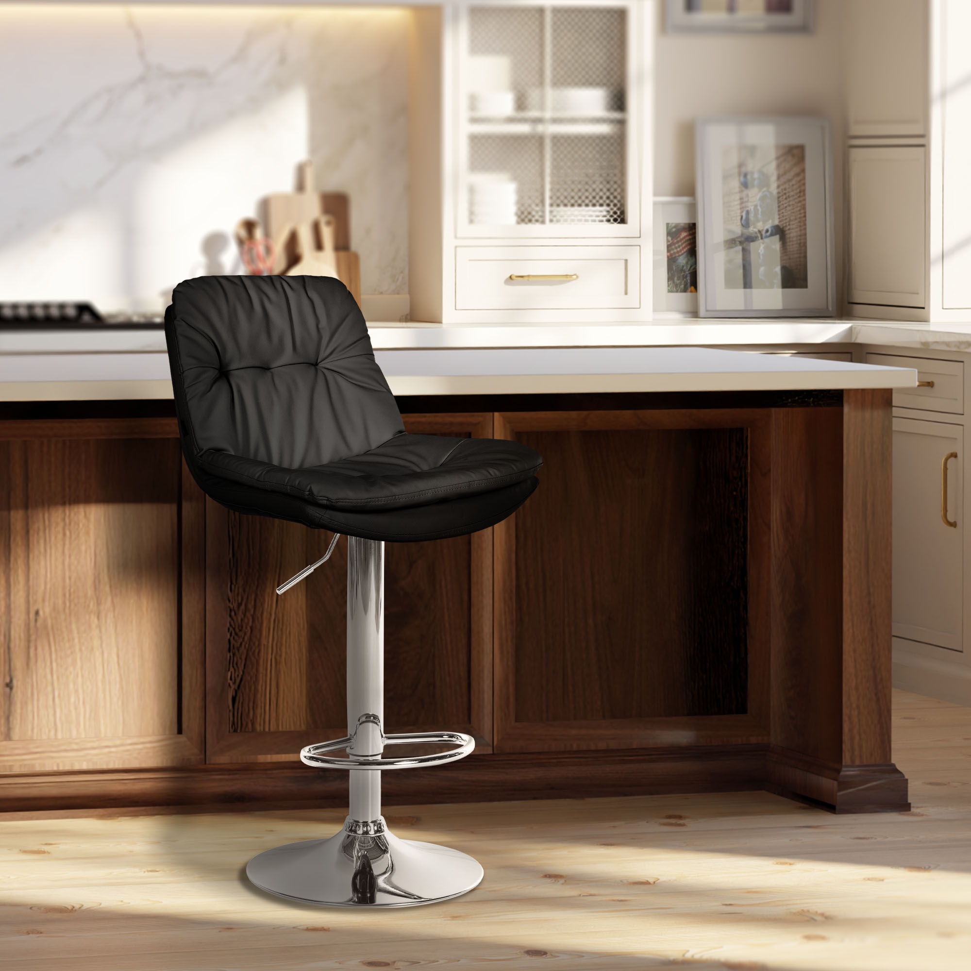 Sgabello da bar in similpelle Laurel