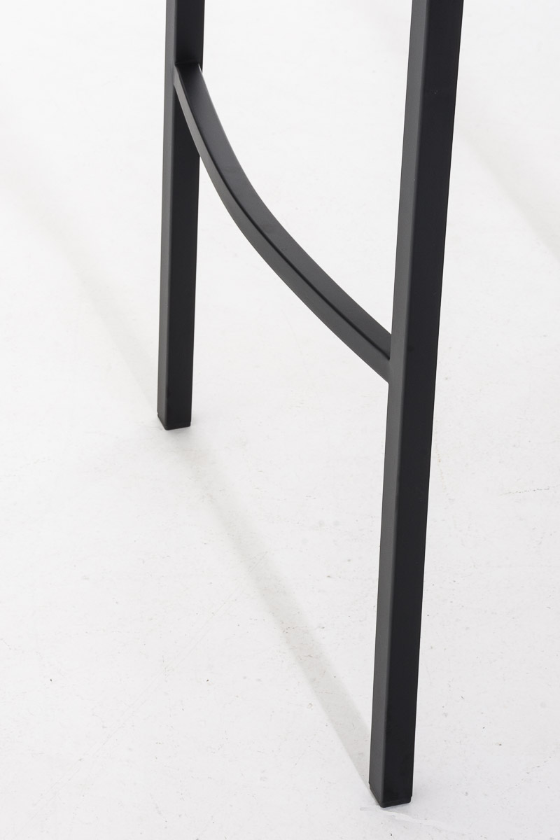 Sgabello da Bar Damaso in Similpelle con Base a Quattro Gambe