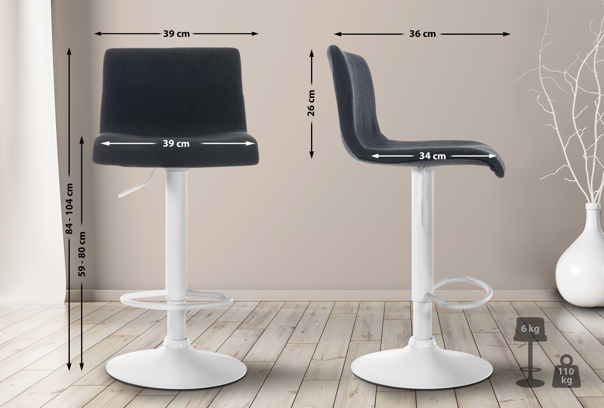 Sgabello HOVER in tessuto