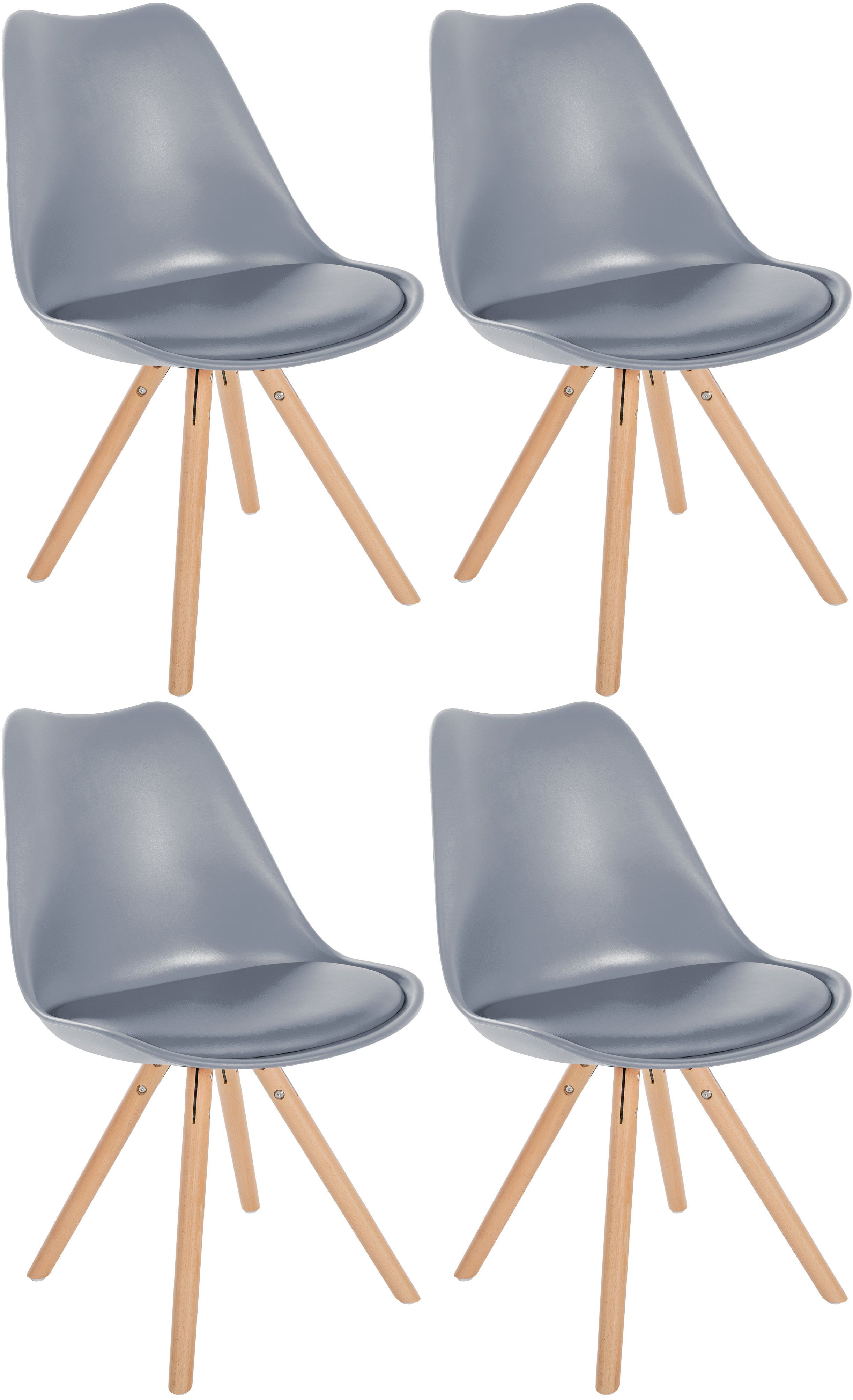 Set di 4 sedie Sofia Plastic
