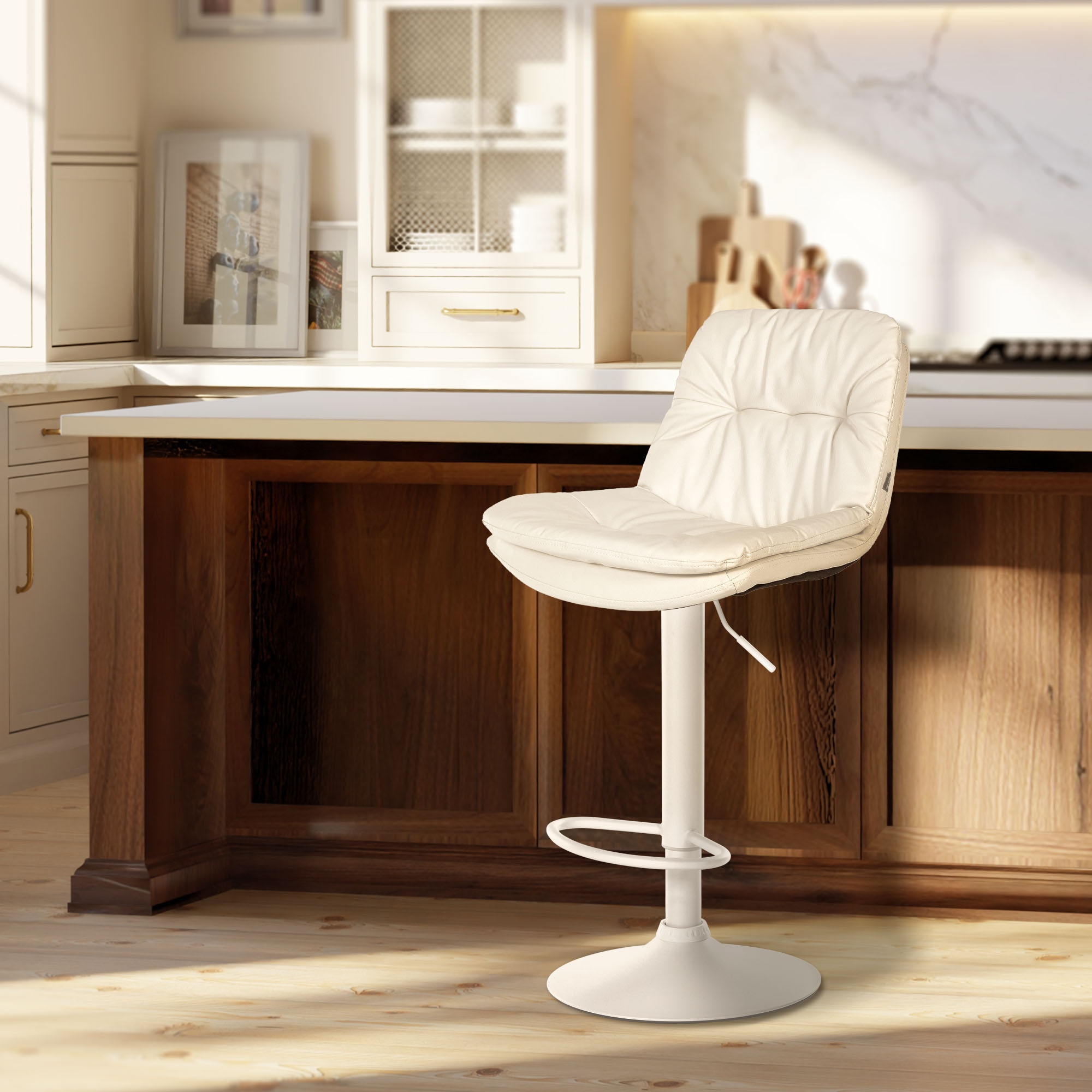 Sgabello da bar in similpelle Laurel