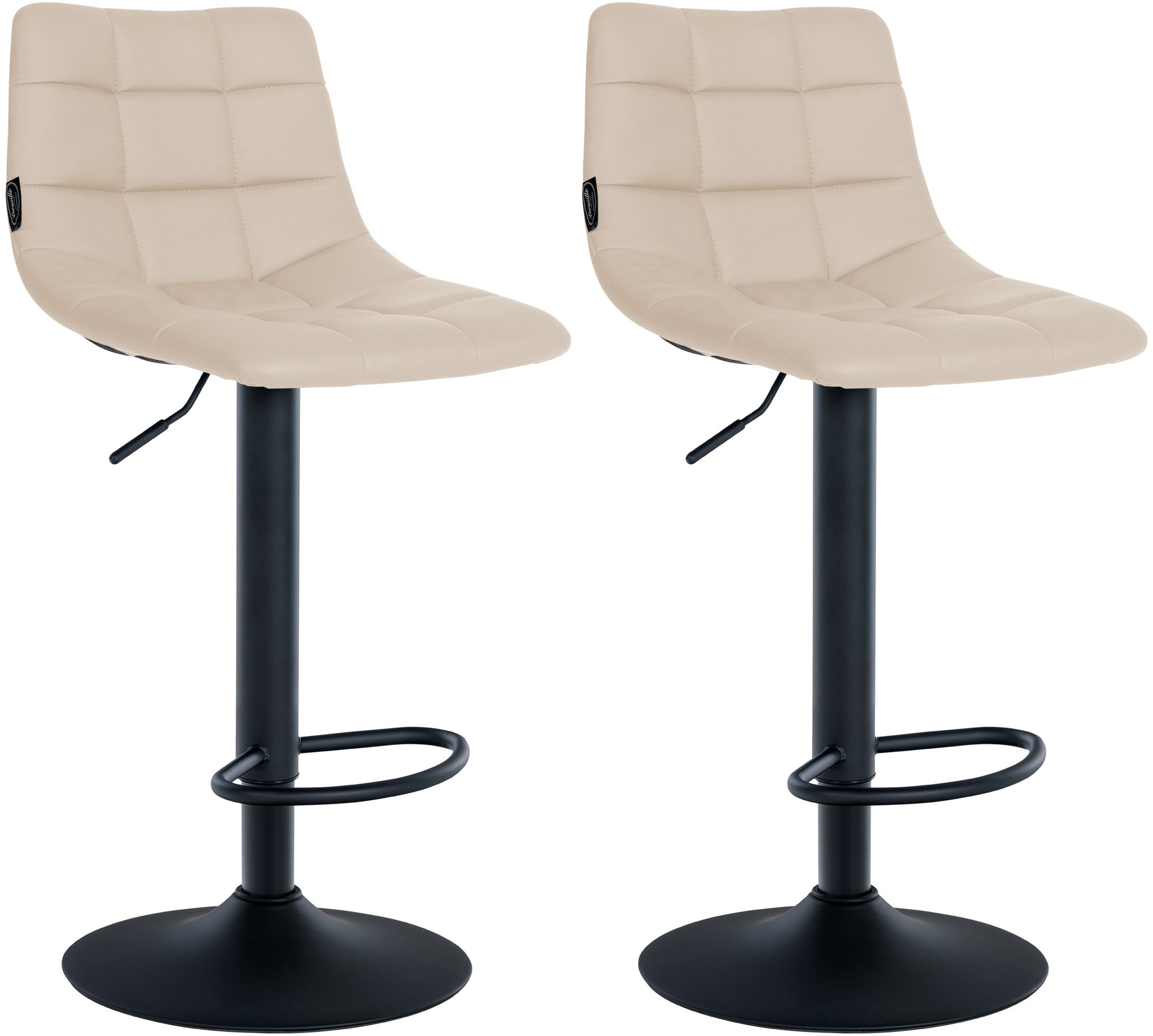 Set di 2 sgabelli da bar Jerry in similpelle