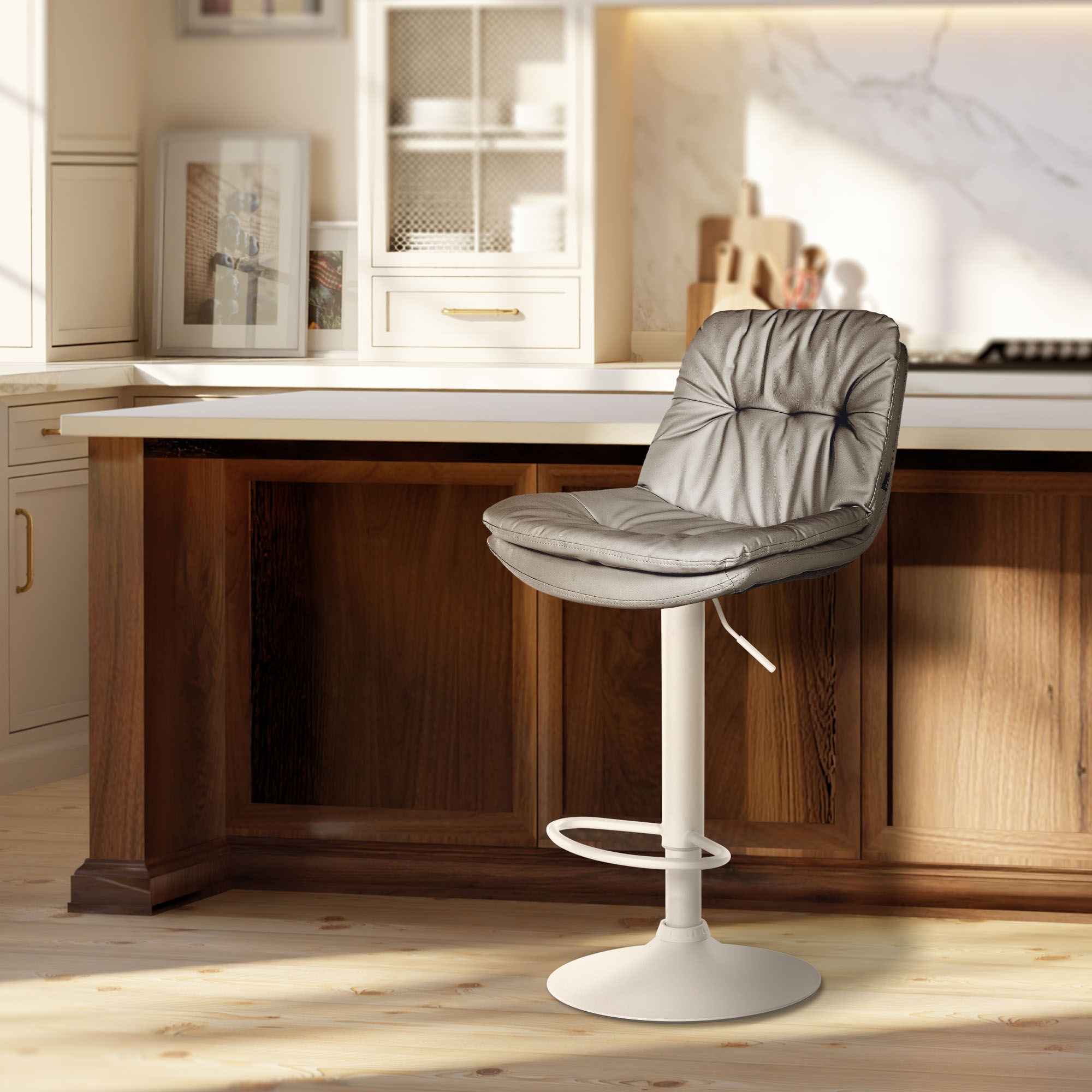 Sgabello da bar in similpelle Laurel