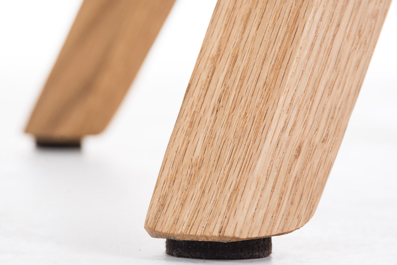 Set di 4 sedie quadrate in tessuto Pegleg