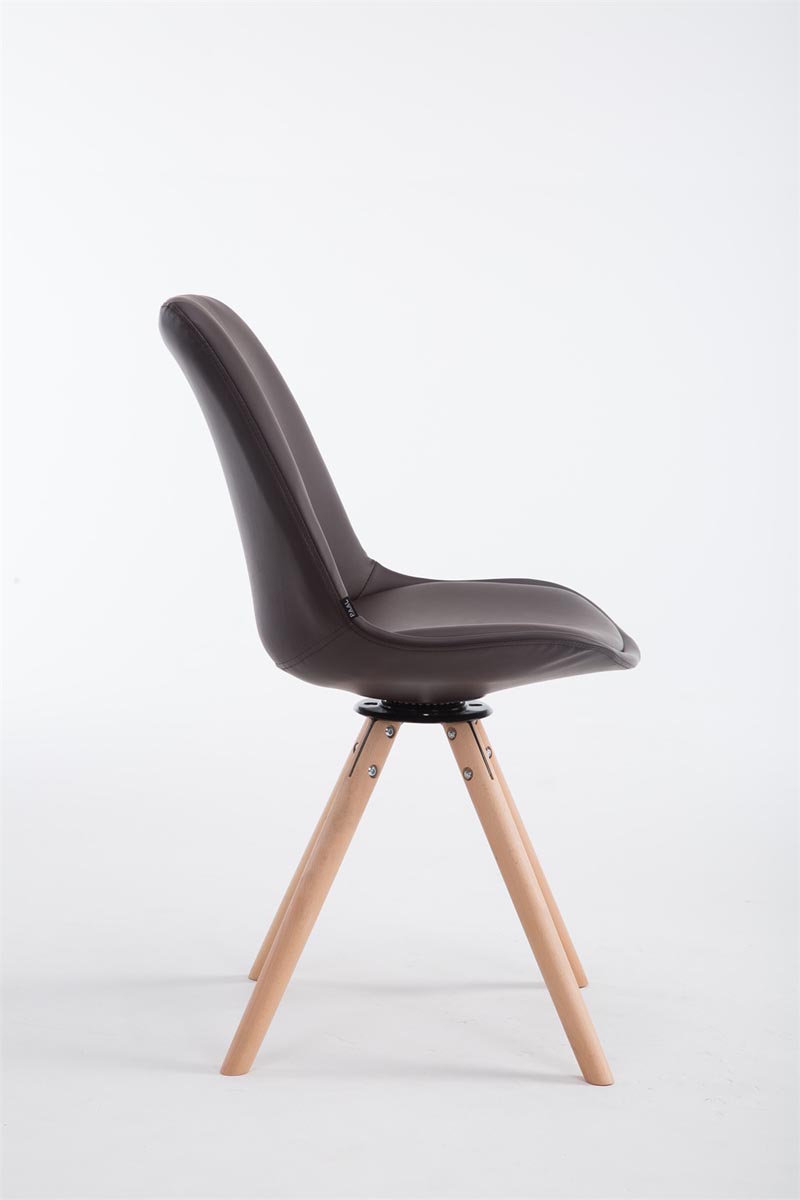Sedia Calais in similpelle girevole